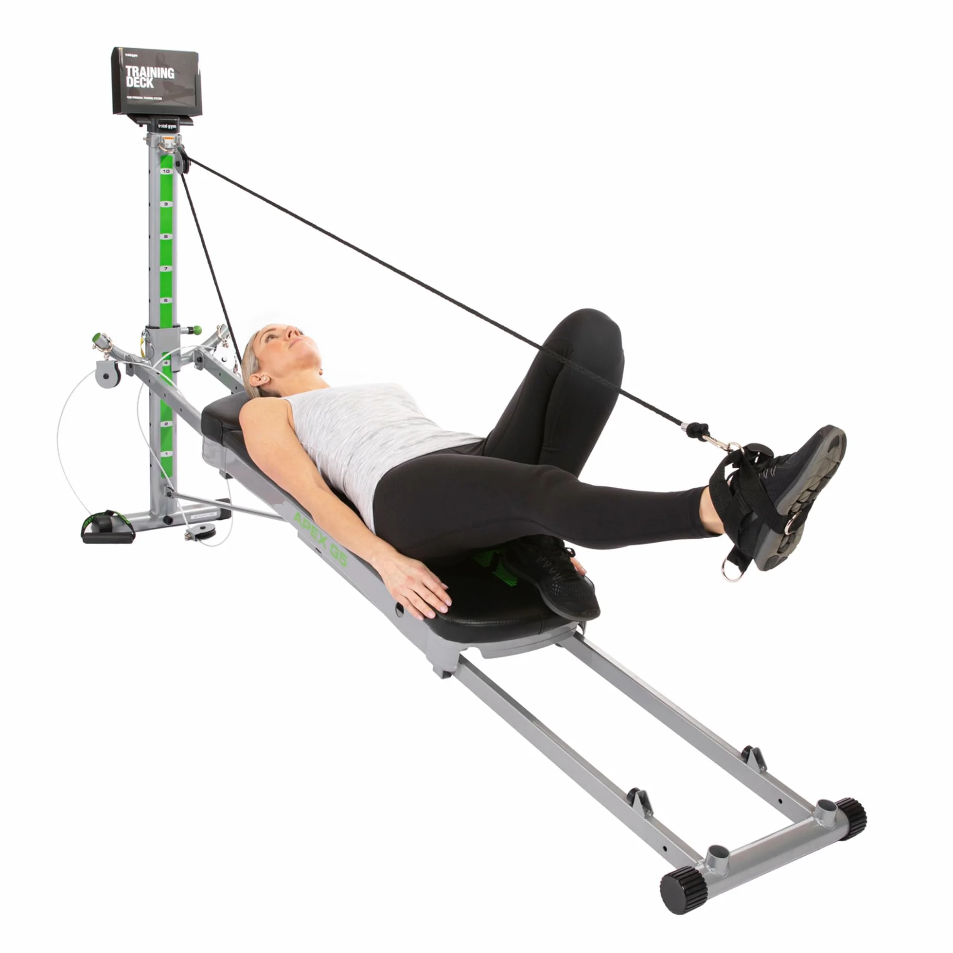 Total Gym APEX G5 Indoor Home Fitness Incline Weight Trainer z 10 poziomami oporu – sprzęt do ćwiczeń mięśni brzucha, nóg, ramion, ramion i pleców