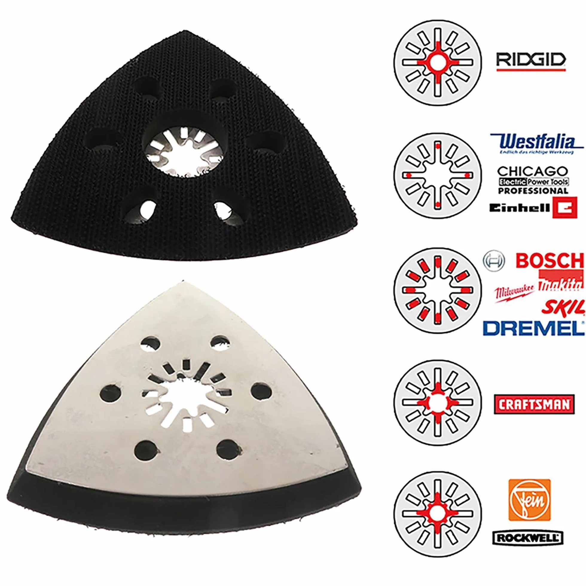 Trójkątne talerze szlifierskie Multimaster 93 mm 24x papier ścierny Starlock