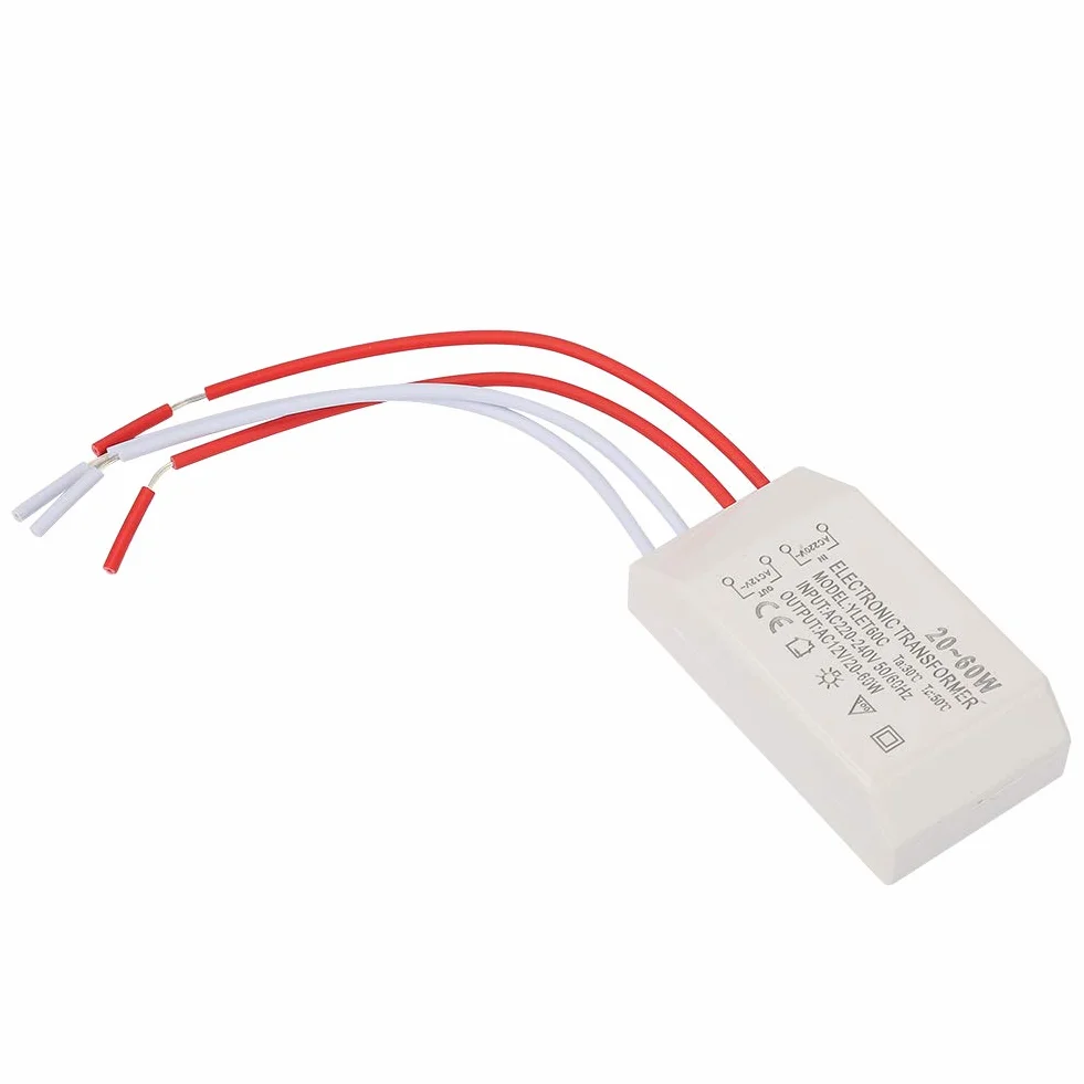 Transformator Elektroniczny Halogenowa G4 220 V AC 12 V 20 60 W Inteligentny Sterownik Zasilacza