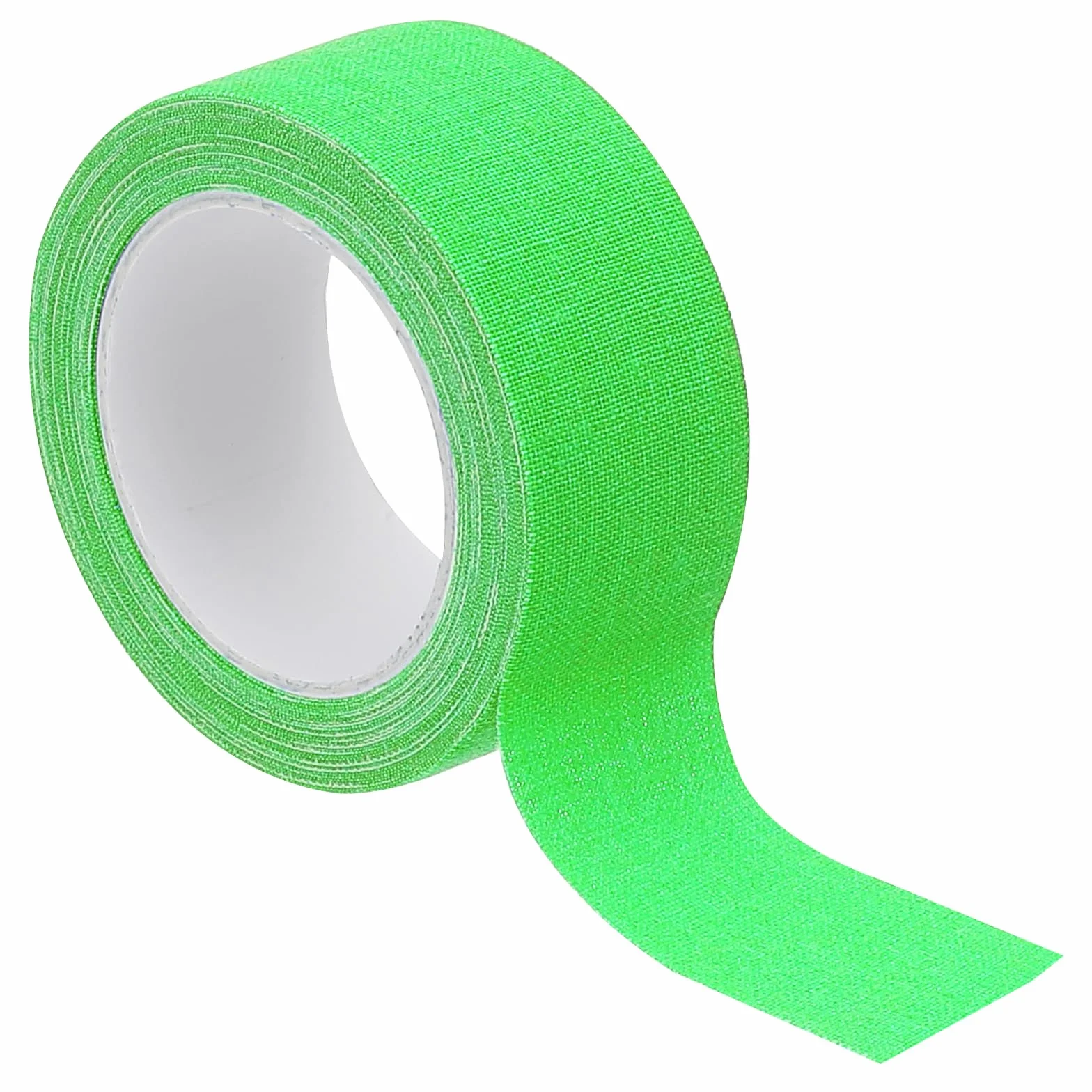 PATIKIL Taśma tkana Gaffer Neon 1 cal x 16,5 stopy, 1 rolka Fluorescencyjna taśma klejąca świecąca w czarnym świetle UV na imprezy UV, zielona