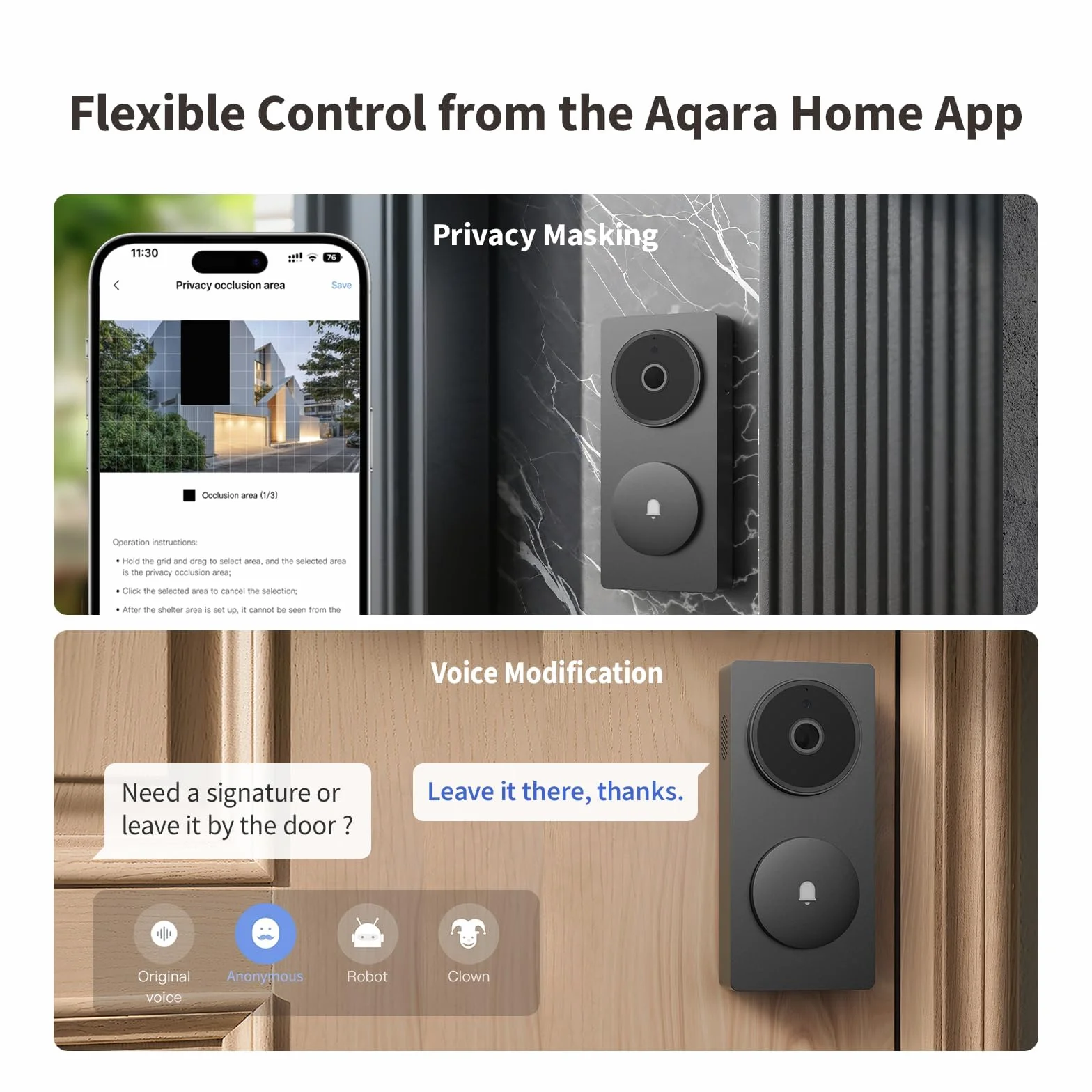 Aqara Inteligentny Wideodomofon G410 2K Bezprzewodowy Wideo HomeKit Hub Matter Czarny