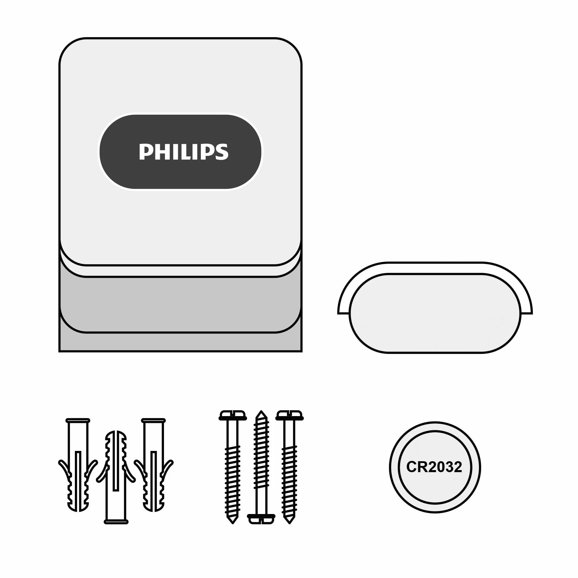 PHILIPS Welcome Bell COLOR radiowy dzwonek do drzwi zasięg 300 m