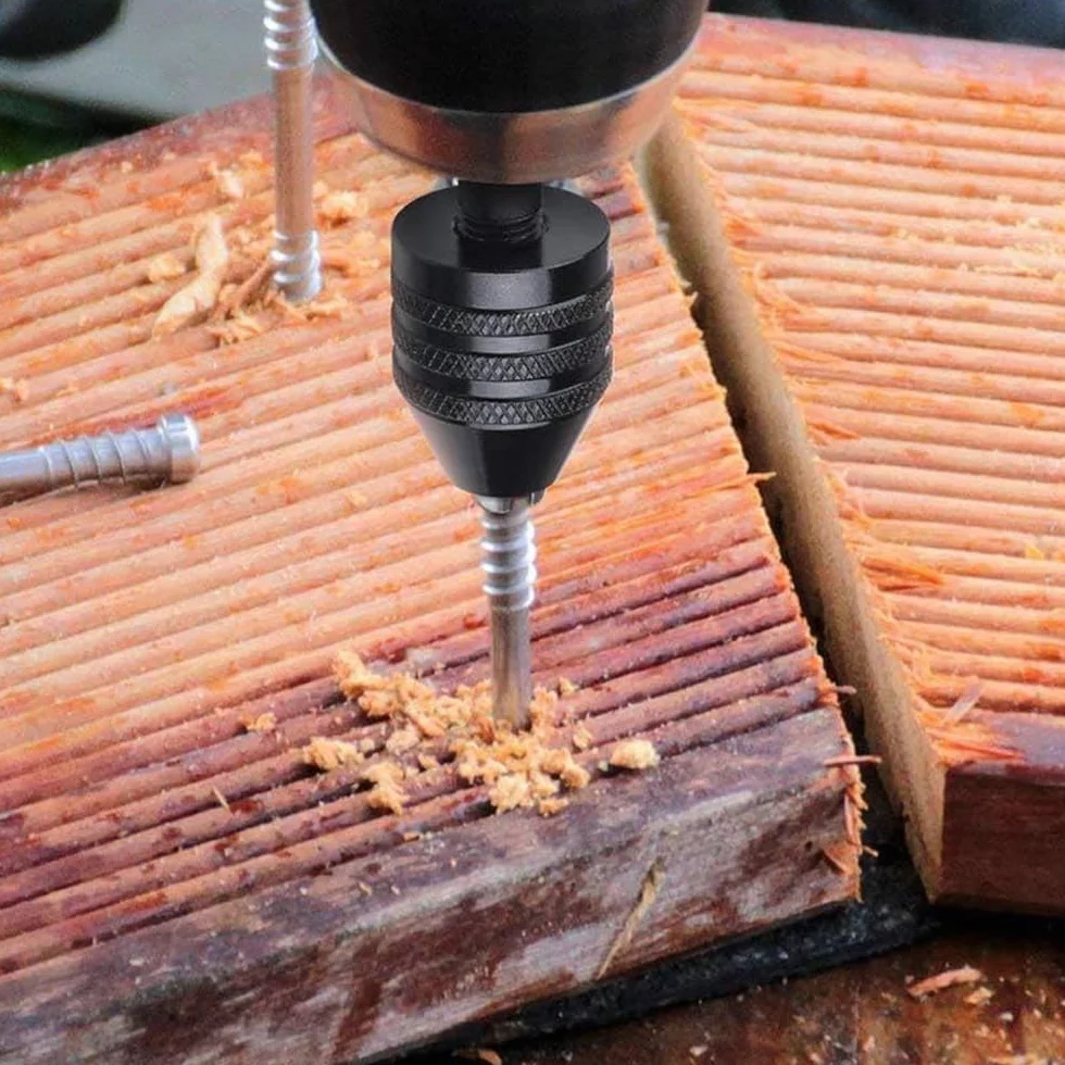 Bezkluczykowy uchwyt wiertarski 1/4 cala sześciokątny 0,3-6,5 mm adapter wiertarki udarowej
