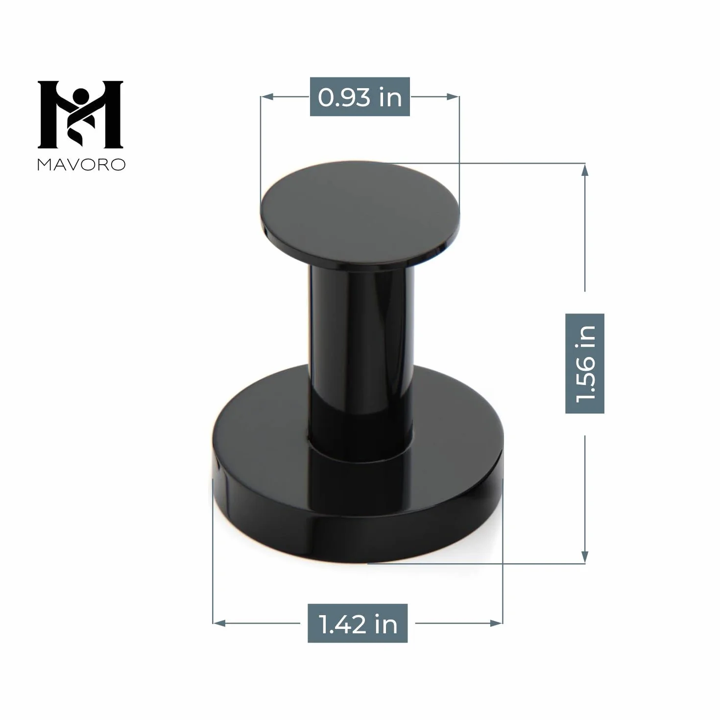 Mavoro Mocne haczyki magnetyczne neodymowe 52 magnesy ziem rzadkich Zestaw 4 czarnych