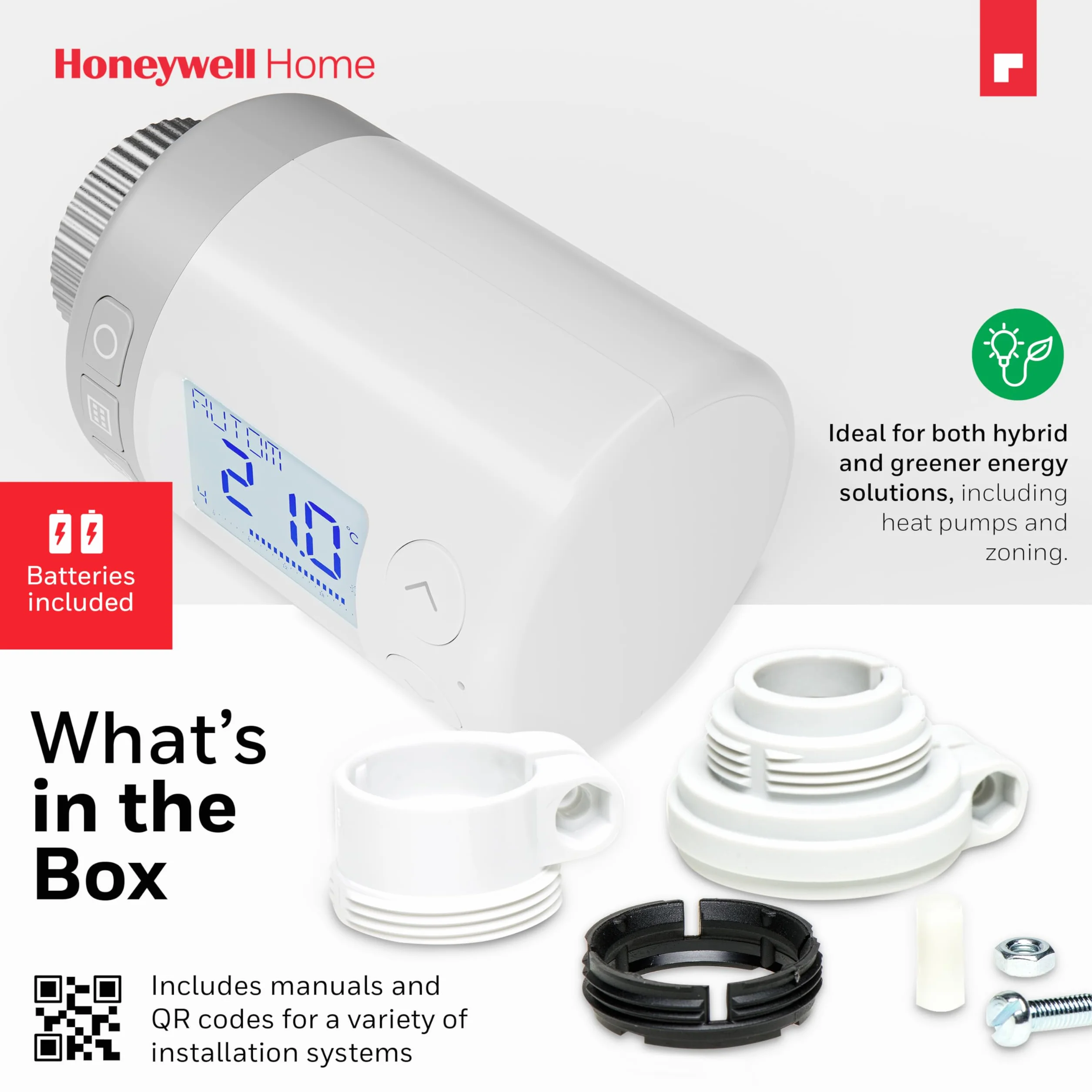 Honeywell Home inteligentna programowalna głowica grzejnika elektronicznego 1 sztuka