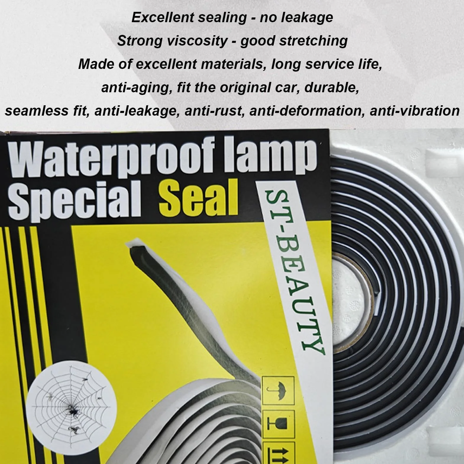 Weather Stripping, Under Door Draft Blocker, Door Insulator Strip, Rubber Weather Seal, Auto Draft Seal Strip, Soundproof Edge Protector, 13 Ft Weather Stripping, Car Windshield Sealing Strip