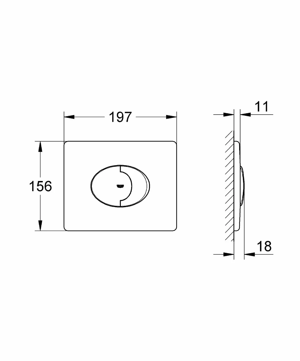 GROHE Eurosmart Jednouchwytowa bateria wannowa