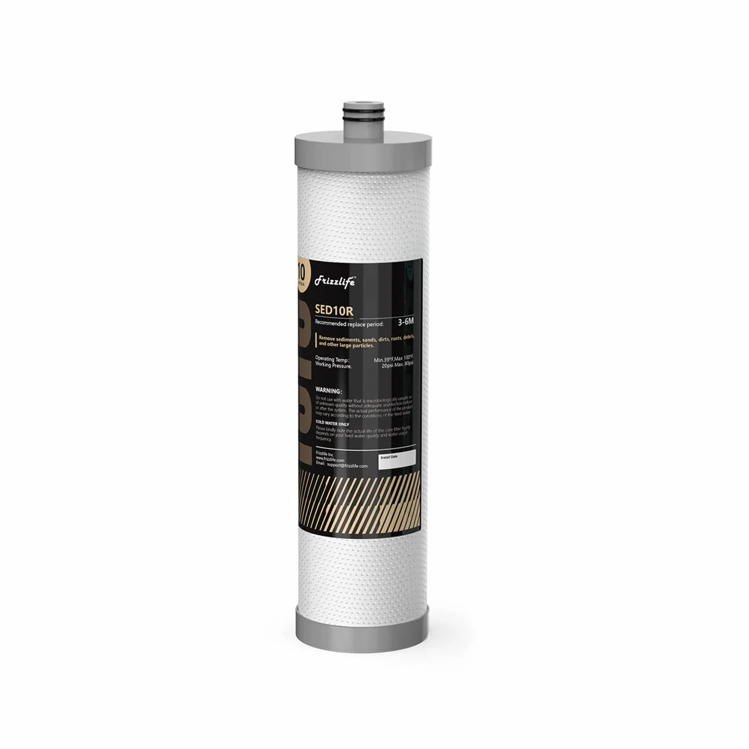 Frizzlife SED10R Wkłady filtrujące do DW10 TW10 DW10F filtrów wody pod zlewem