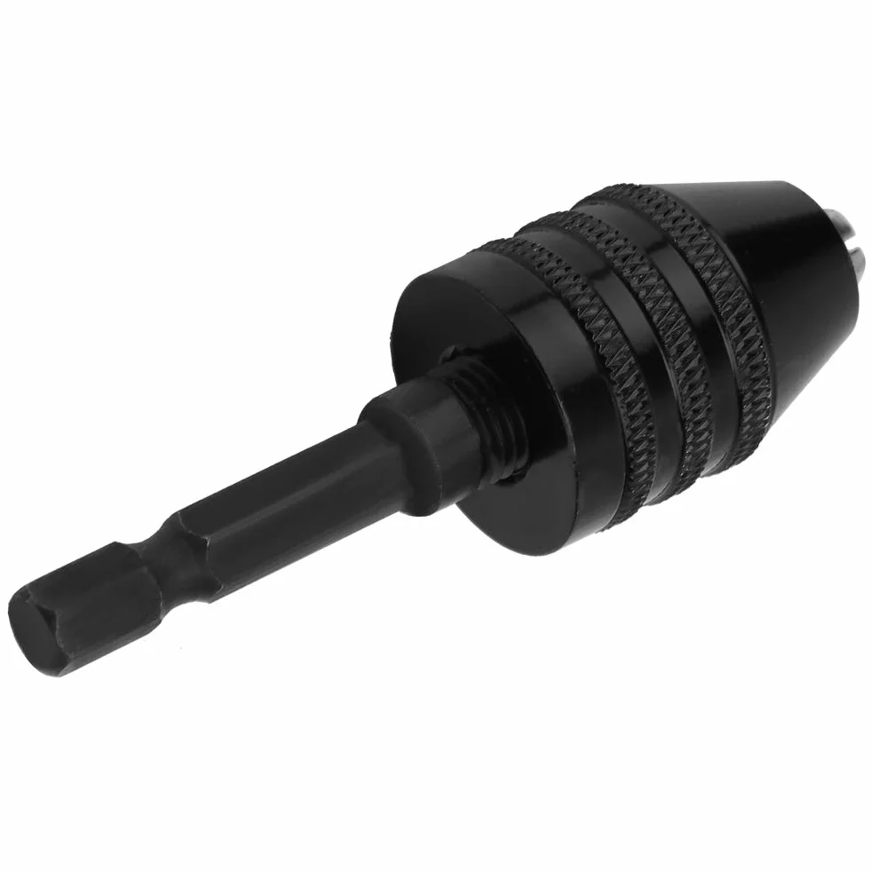 Uchwyt wiertarski bezkluczykowy 0,3-6,5 mm 1/4" sześciokątny adapter szybkiej wymiany