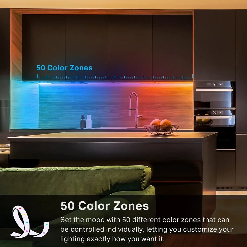 TP-Link Tapo L930-5 Inteligentna taśma LED RGBIC Wi-Fi 5 m Segmentowe sterowanie Tryb muzyczny Alexa Google Home