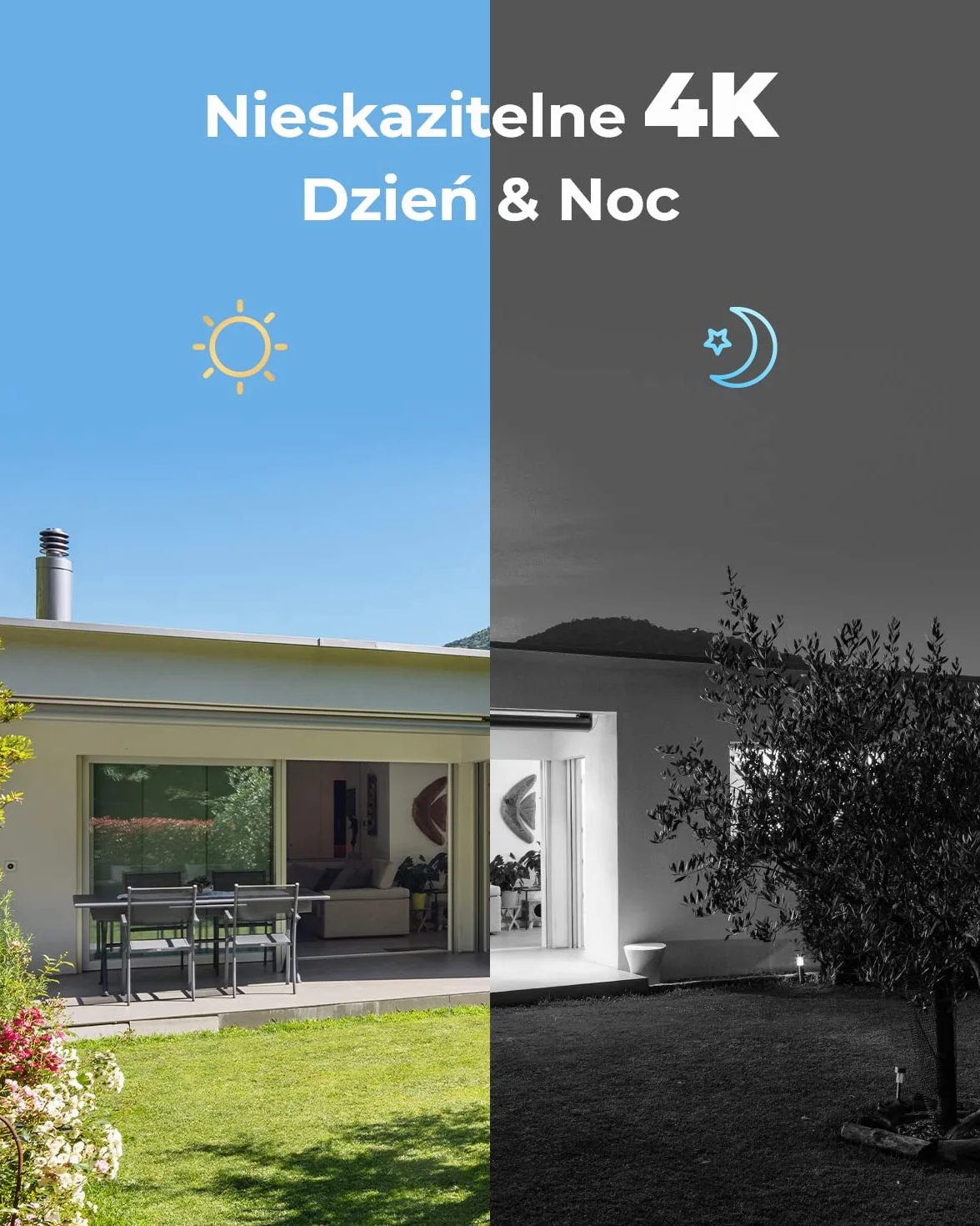 Reolink 4K PoE H.265 Zestaw kamer do monitoringu CCTV, 6 sztuki zewnętrznych kamer IP 8MP z wykrywaniem osób/pojazdów i 8-kanałowy NVR z 2 TB HDD do nagrywania 24h/7 Noktowizja Wodoodporność