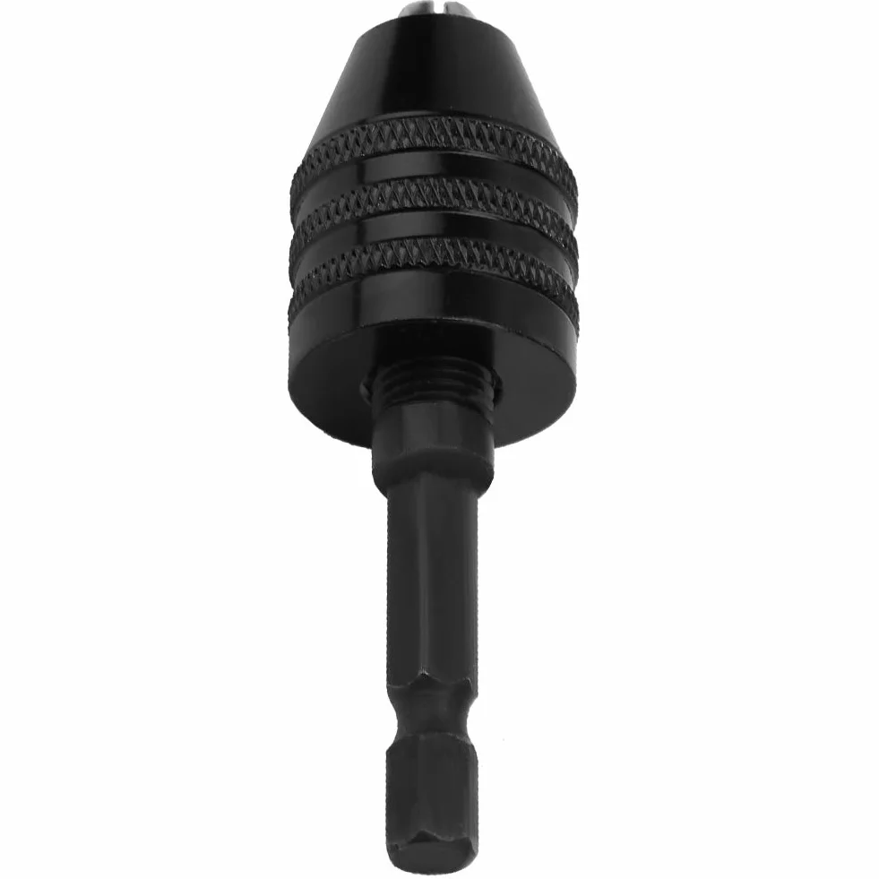 Uchwyt wiertarski bezkluczykowy 0,3-6,5 mm 1/4" sześciokątny adapter szybkiej wymiany