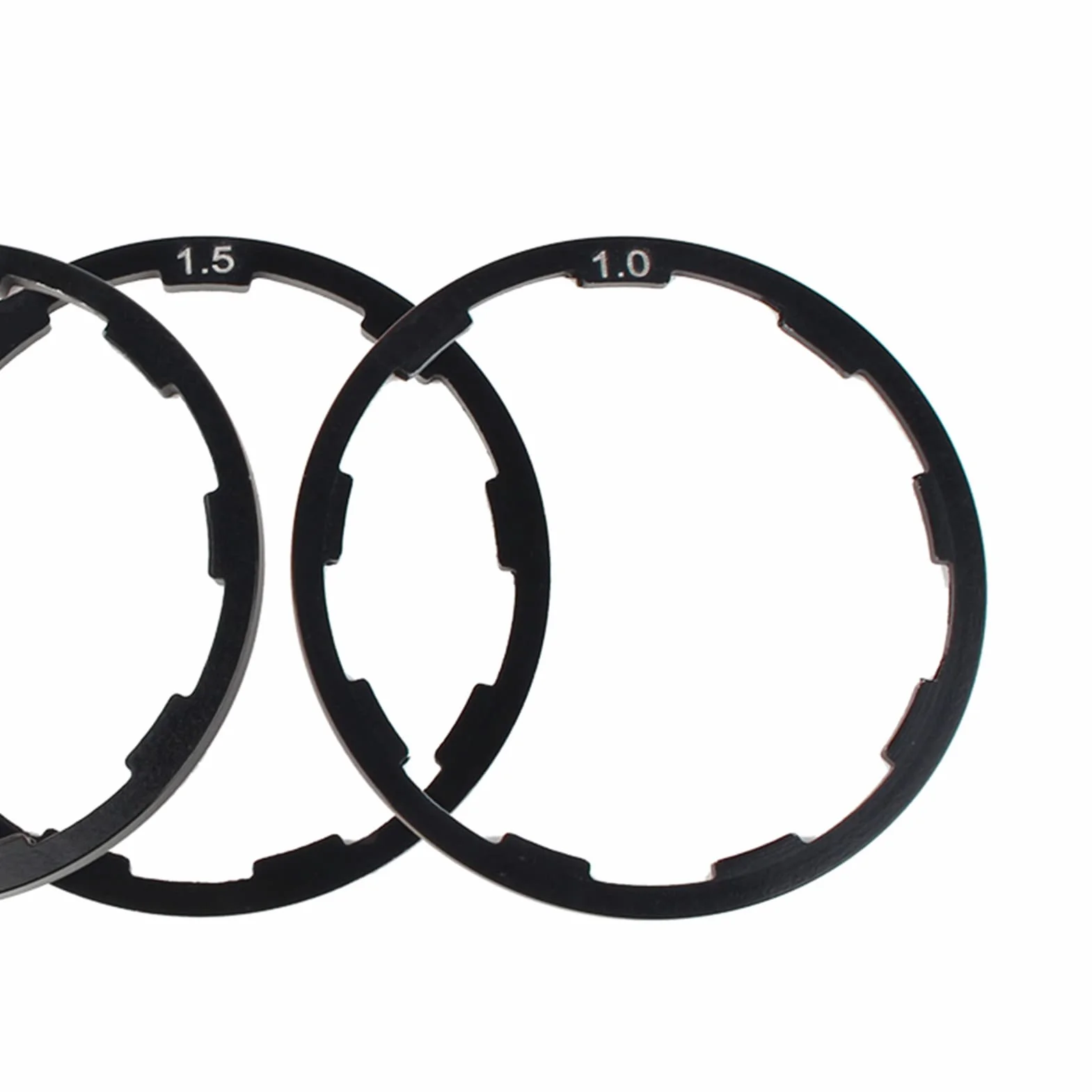 Kaseta Spacer Kaseta Spacer Stop Aluminium 3 Sztuk 1Mm 1.5Mm 2Mm Rower Piasta Koła Zamachowego Spacerycle Dolny Wspornik oś Podkładka Uszczelka