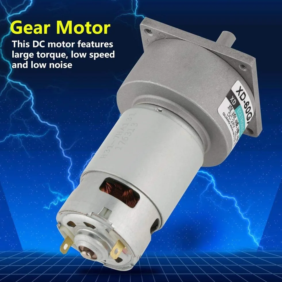 DC 12/24 V 35 W Velocidad Reductor de Velocidad Regulowany mikro CW/CCW Mini Caja de Velocidad de Velocidad de Alto Torque (24 V 30 obr./min)