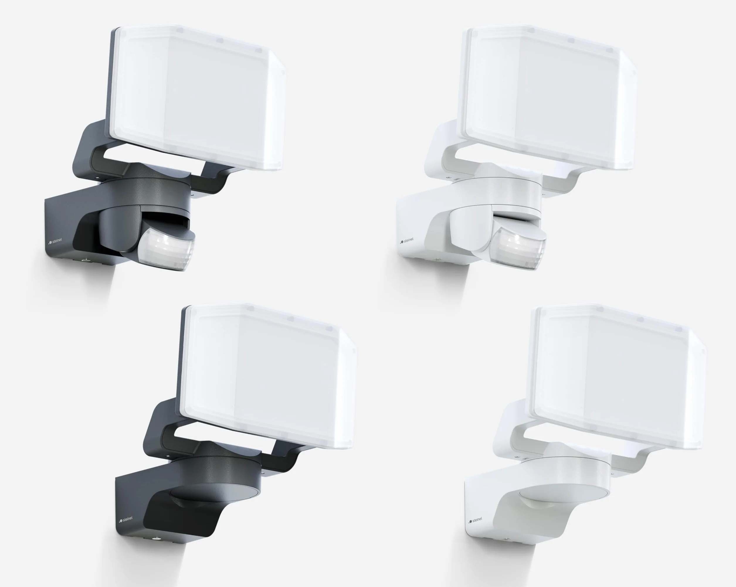 Steinel XLED Protect S antracyt, czujnik ruchu 180°, 3000 K ciepła biel, 14,3 W, IP54, do garaży, ogrodów itp.