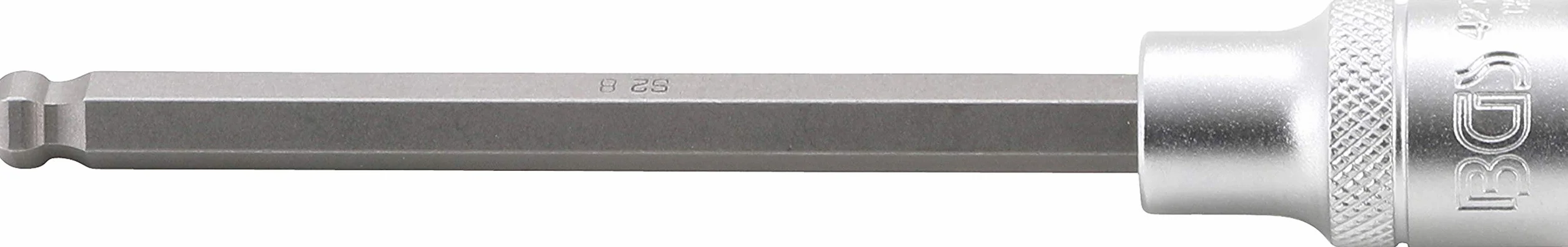 BGS 4258-8 Nasadka do bitów 12,5 mm (1/2") 8 mm gniazdo sześciokątne z głowicą kulkową 140 mm