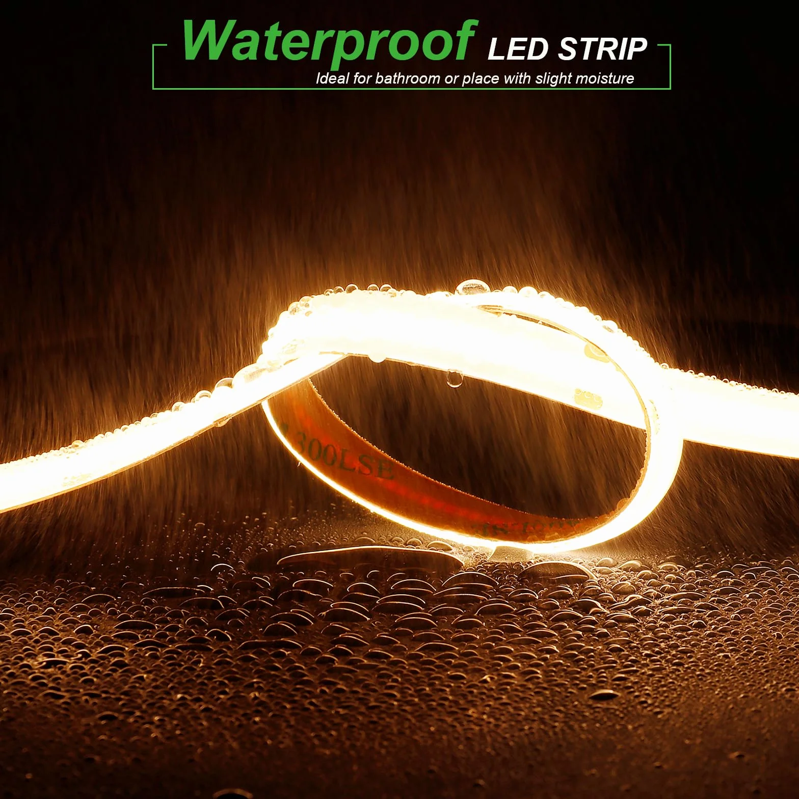 JOYLIT Taśma LED COB CCT IP65 24V 5m 640 LED/m CRI 92+ 10000 lm 2700-6000 K 90 W wodoodporna regulowana samoprzylepna