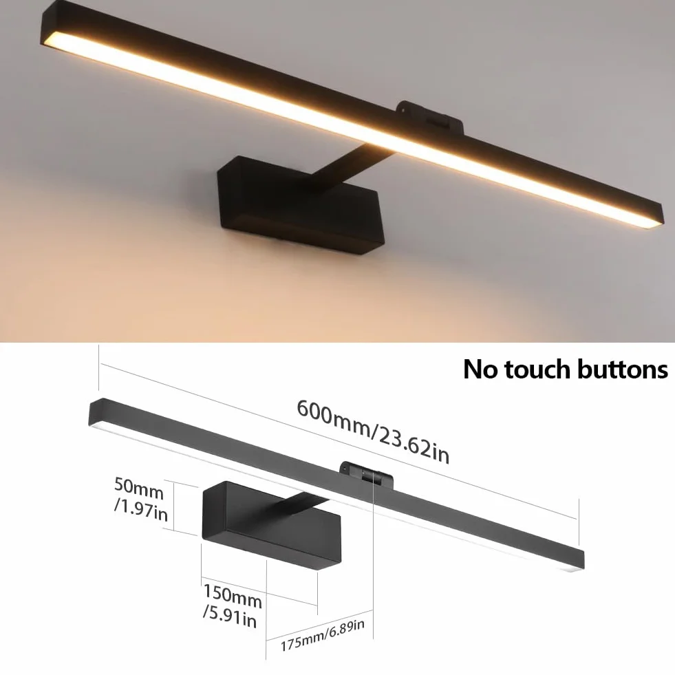 Klighten lampa LED do lustra łazienkowego 61 cm obrotowa 180° IP44 18 W 1170 lm ciepła biel 3000 K