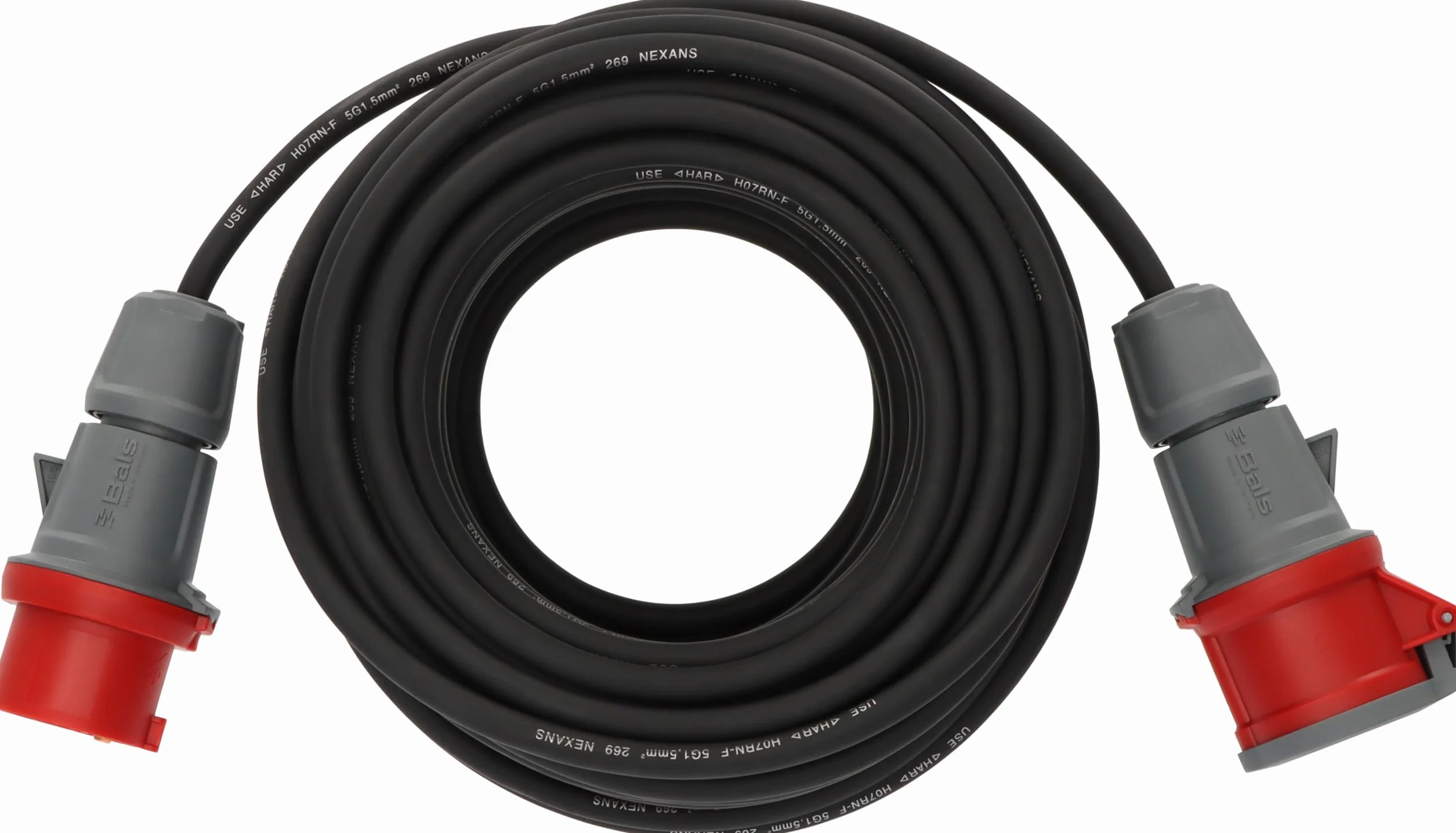 Brennenstuhl Professional Przedłużacz CEE IP44 kabel 30m H07RN-F 5G1.5 5-stykowy czarny Made in Germany