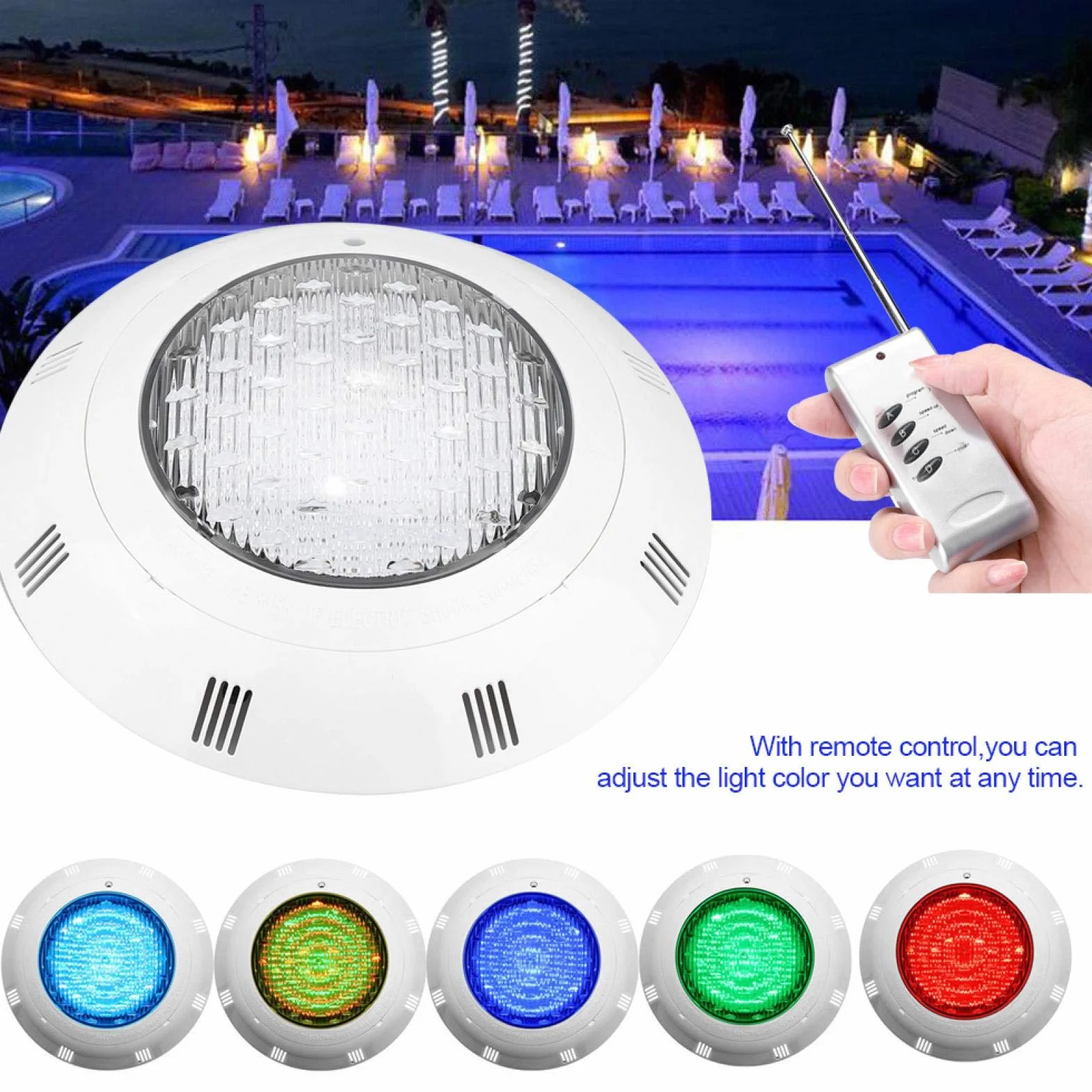 O?wietlenie Basenu LED RGB pond light 30w Wielokolorowe Podwodne Lampy z Pilotem, IP68 Wodoodporne, 300W, Kompatybilne ze ?wie?? i S?on? Wod? luz para alberca Luci per laghetto