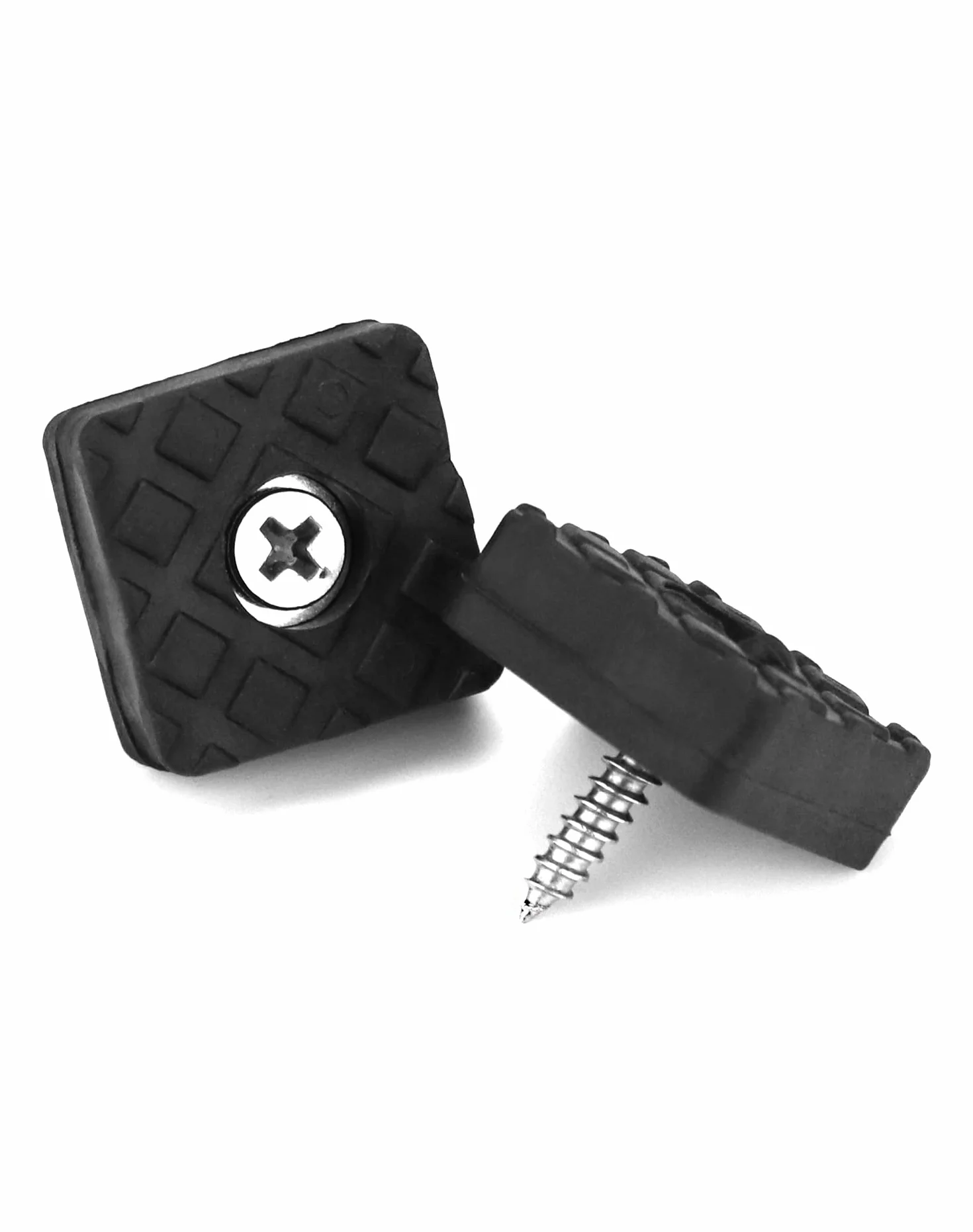 QWORK® 18 szt. Kwadratowe gumowe nóżki antypoślizgowe 22*22*8mm