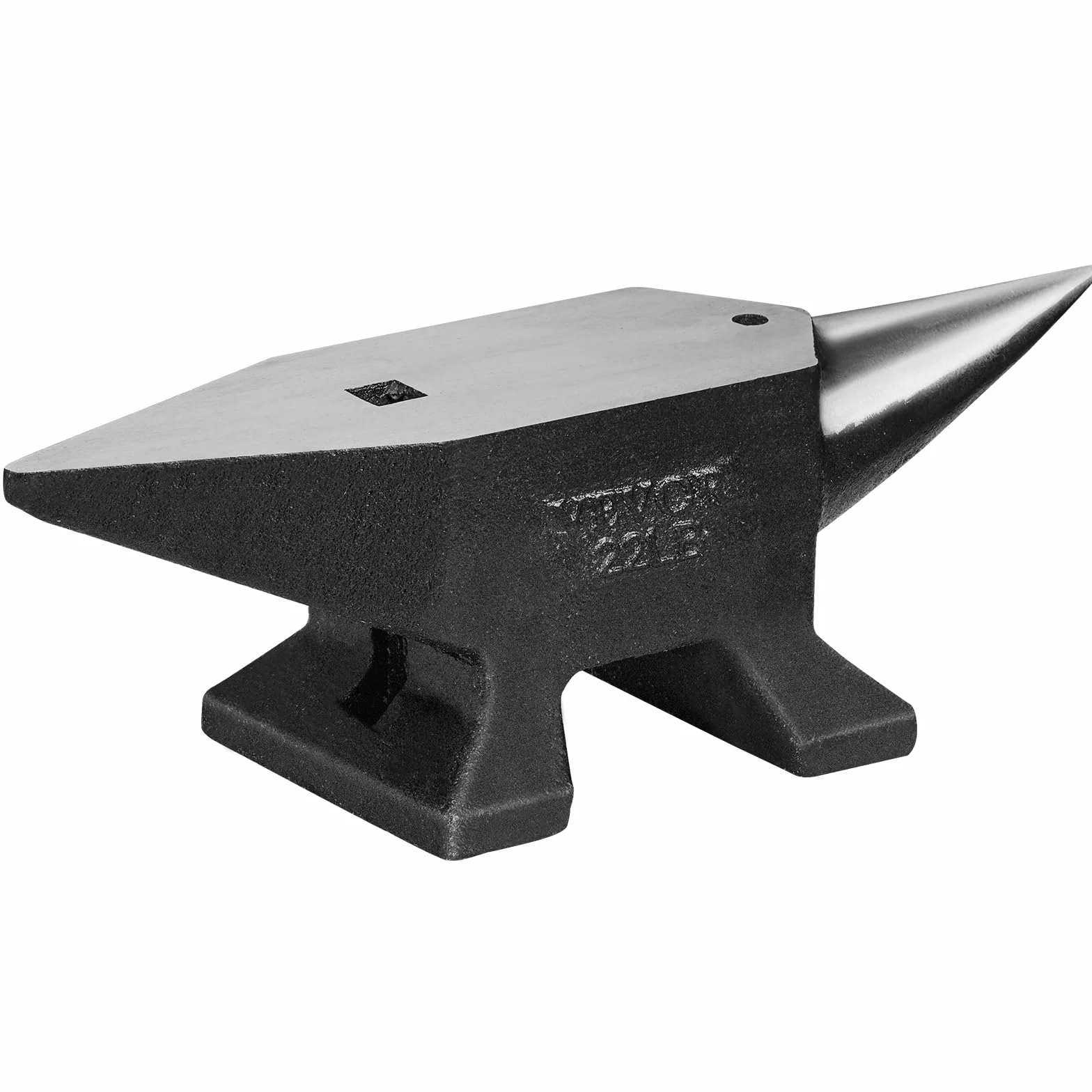 VEVOR Kowalskie kowadło 10 kg stalowe z pojedynczym rogiem 260 x 82 mm twardość 50HRC