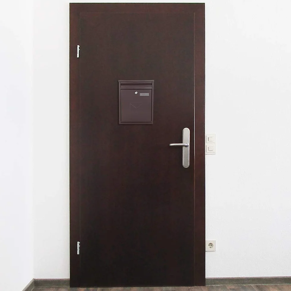 Rottner K10348 skrzynka listowa Como brązowa 250x320x85 mm zamek cylindryczny