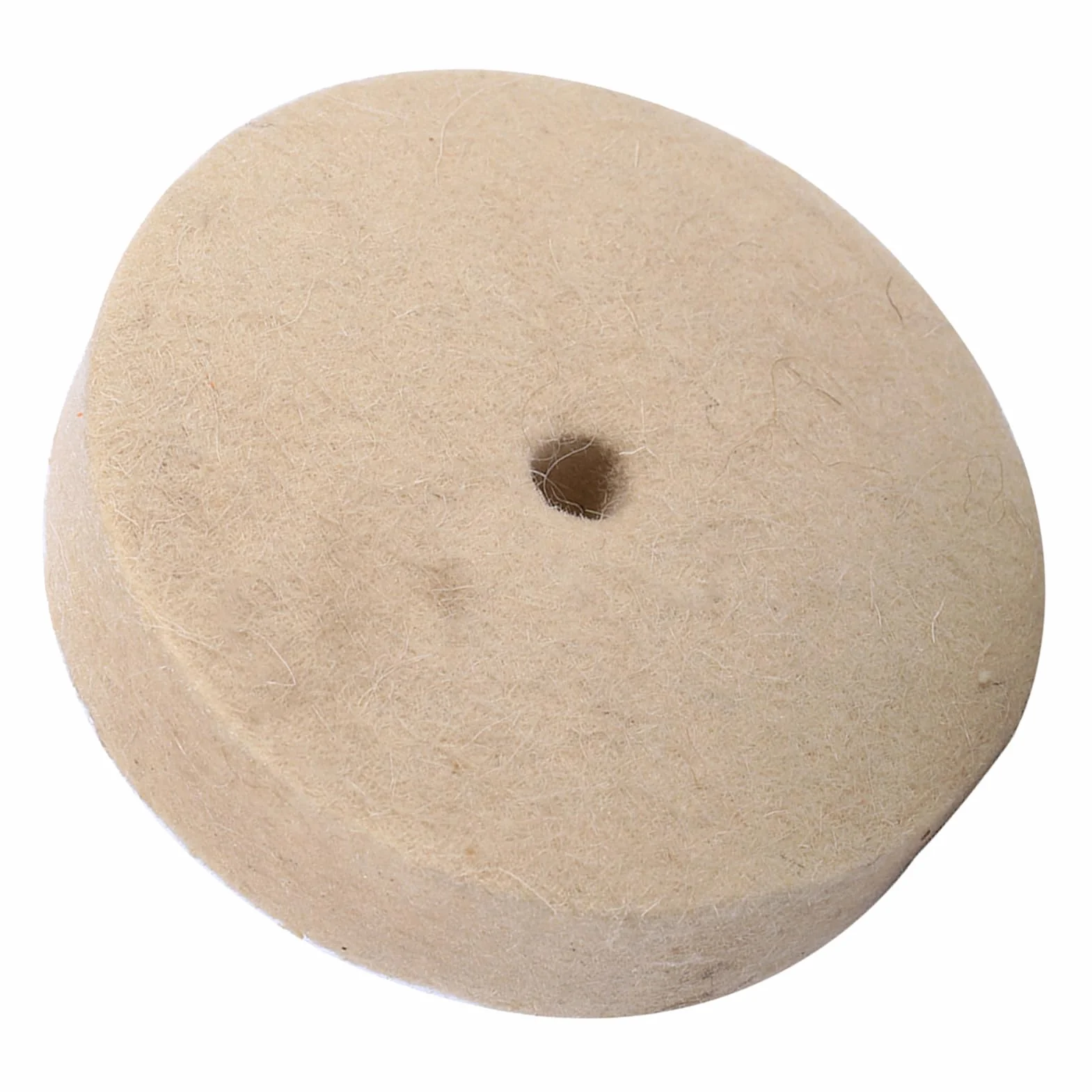 Okrągła Tarcza Szlifierska z Filcu Wełnianego, 100x25 Mm, Beżowa Podkładka Polerska