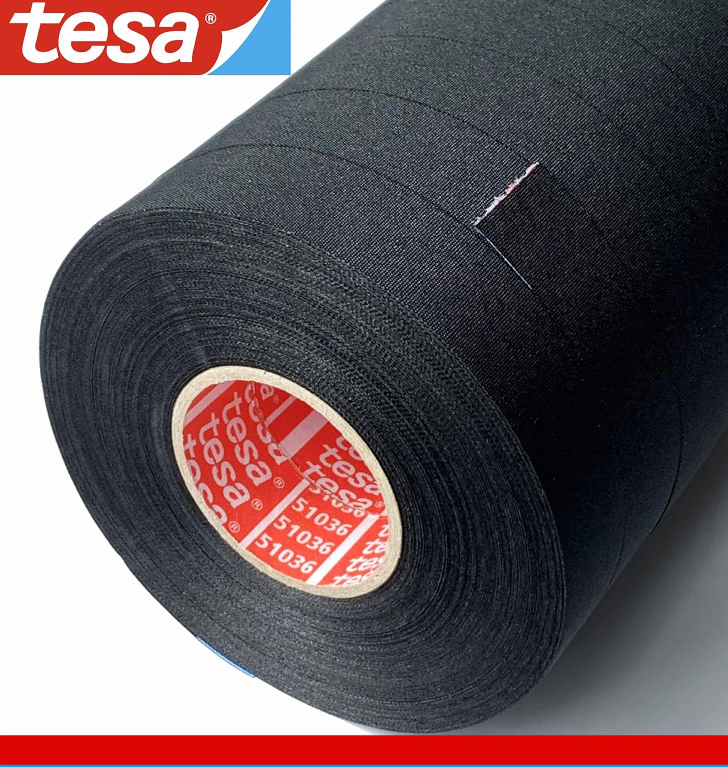 Tesa 51036 taśma klejąca PET do okablowania 19 mm x 25 m wysoka temperatura ochrona przed ścieraniem