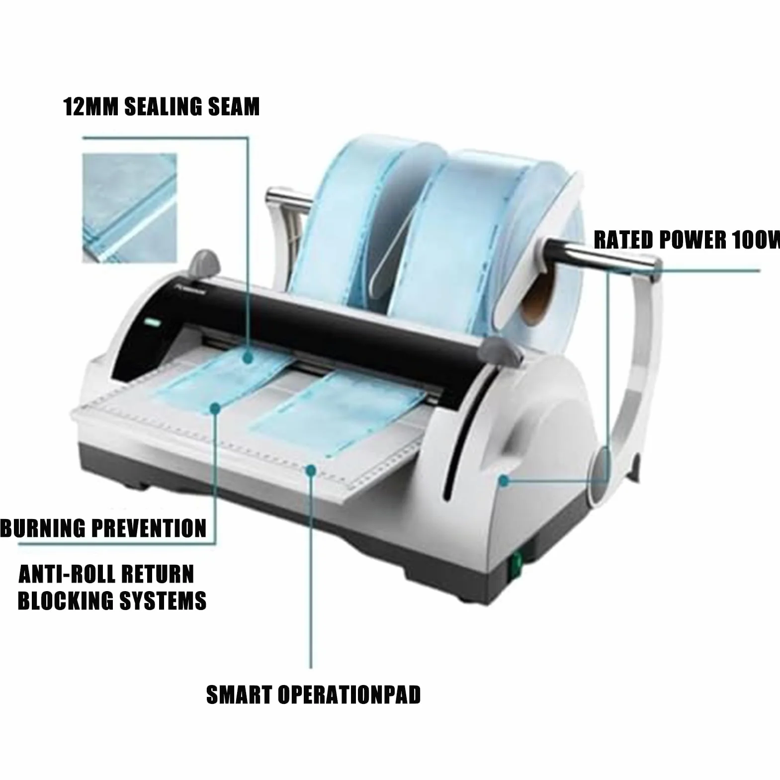 Medyczna zgrzewarka termiczna 100 W automatyczna 300 mm do kliniki