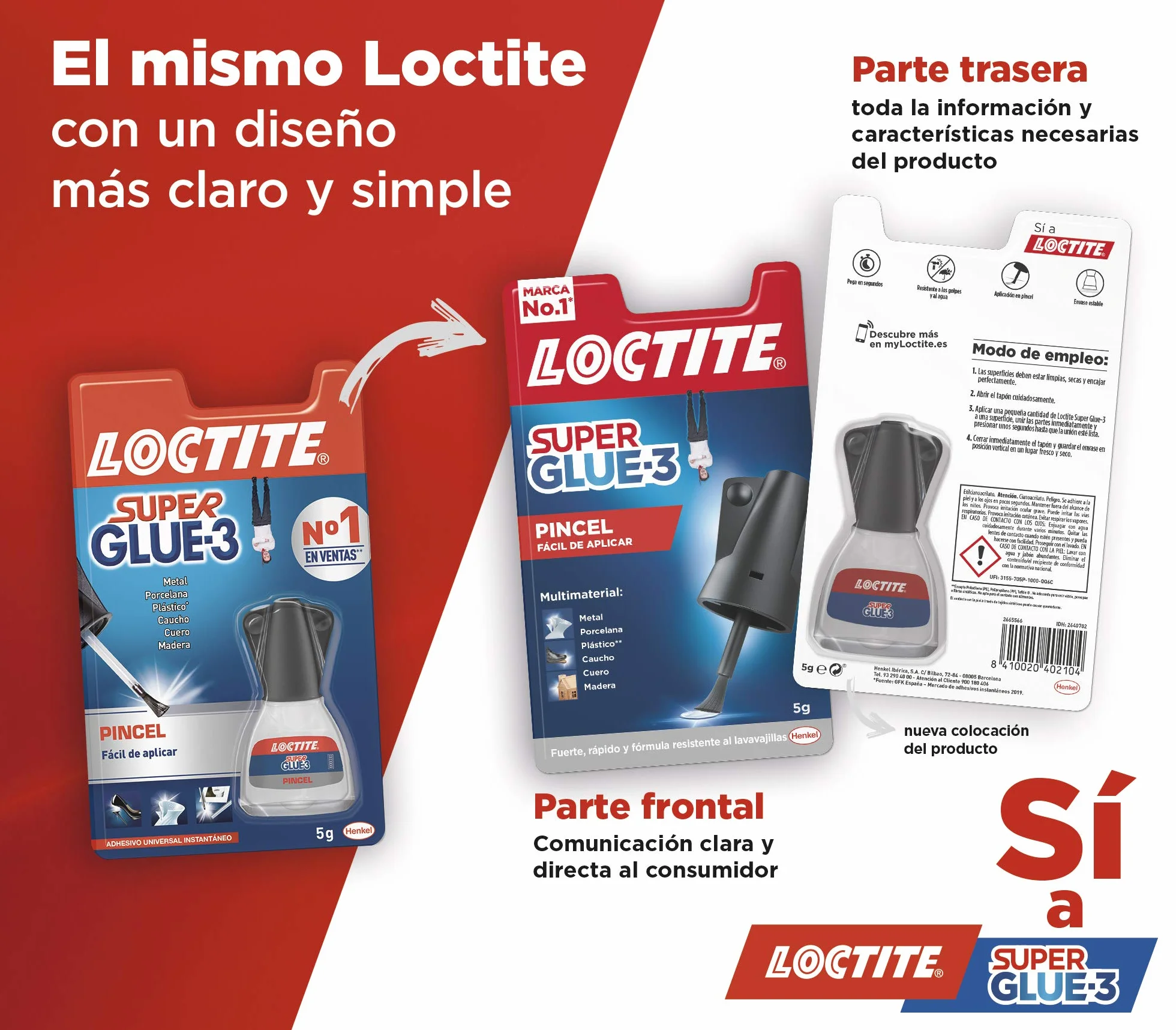 Loctite Super Glue-3 Pegamento Con Pincel 5 Gr