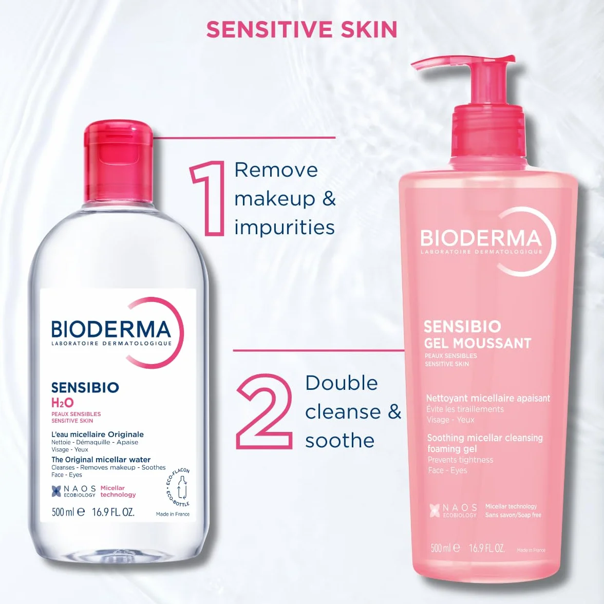 BIODERMA Sensibio H2O roztwór czyszczący 100 ml