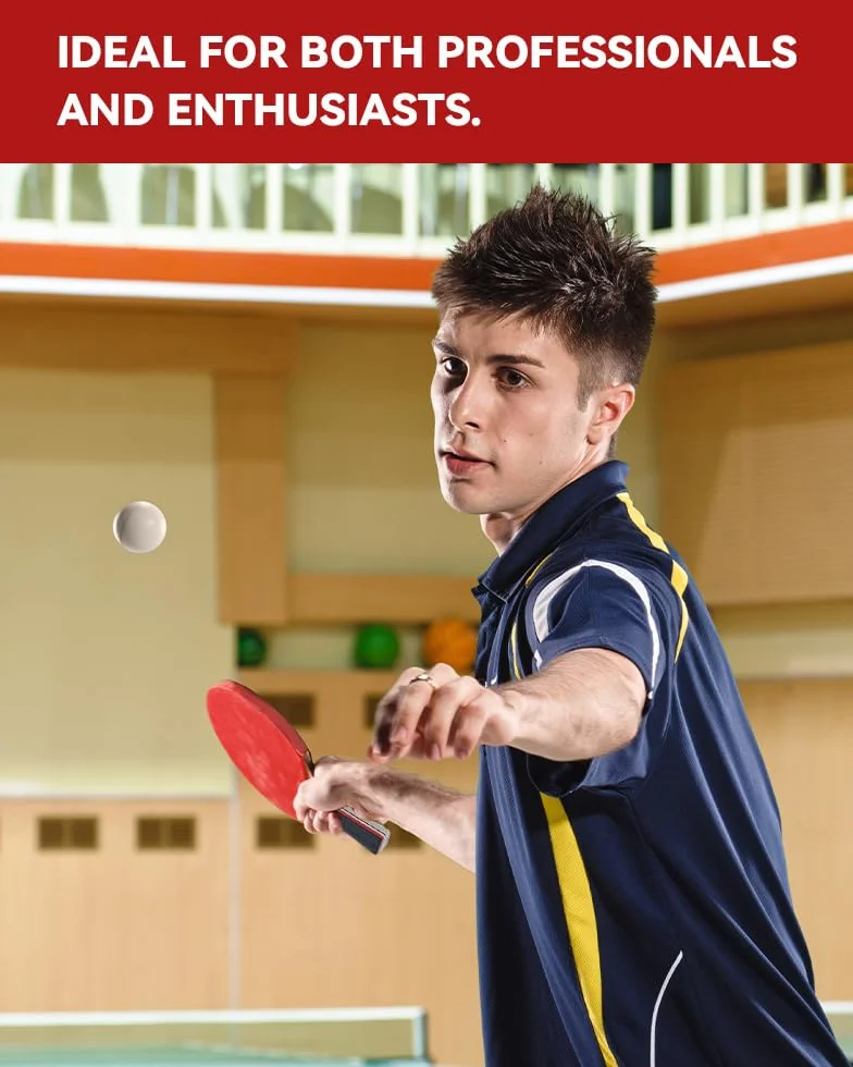 Rakieta do ping-ponga, zestaw tenisa stołowego dla dorosłych, 2 rakiety i 3 piłki, torba do przenoszenia, sportowcy, treningi, hobбисты