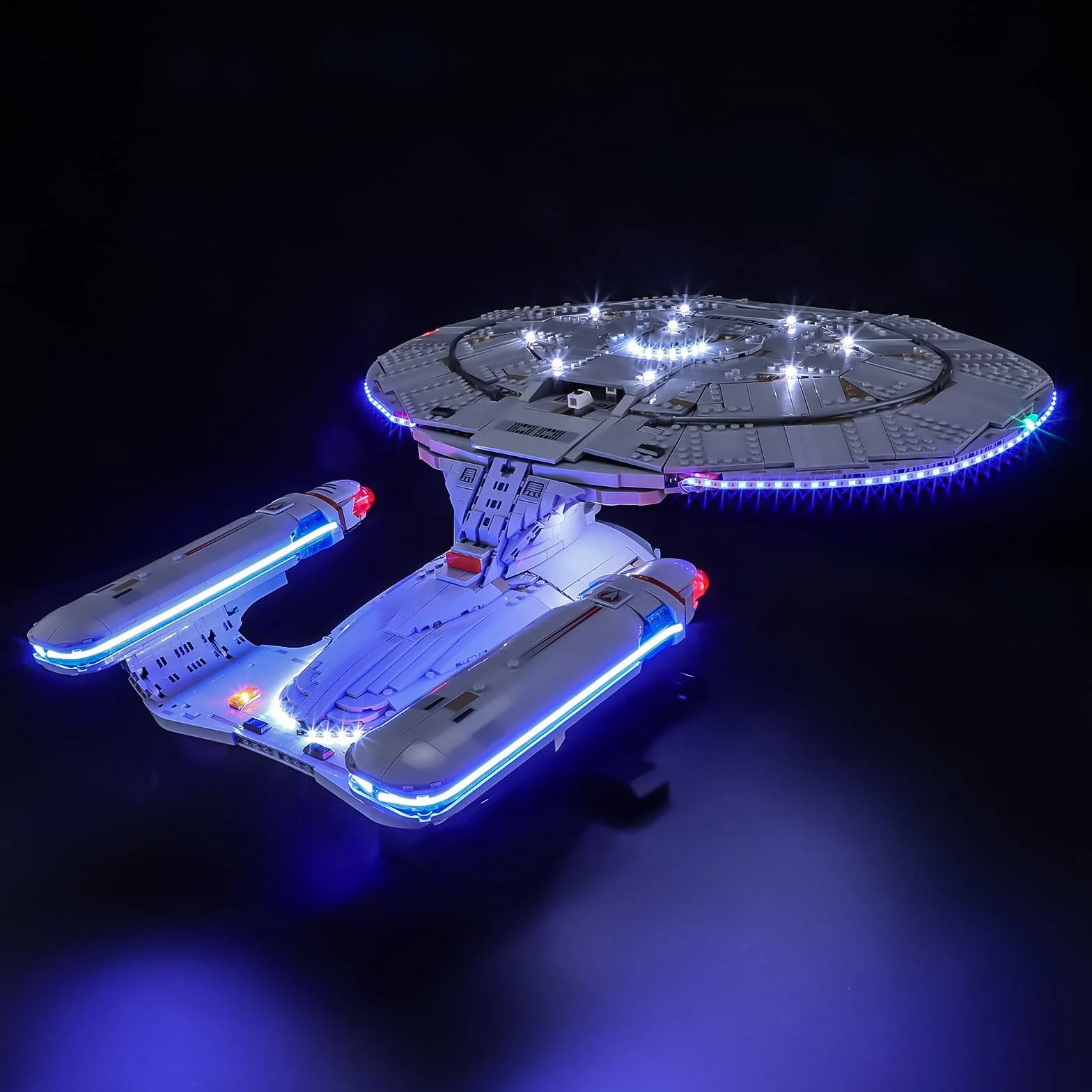 BRIKSMAX Oświetlenie LED do LEGO ICONS U.S.S. Enterprise NCC-1701-D (wersja ulepszona) 10356, zestaw świateł kompatybilny z klockami - bez zestawu Lego, światło do modelarstwa domowego