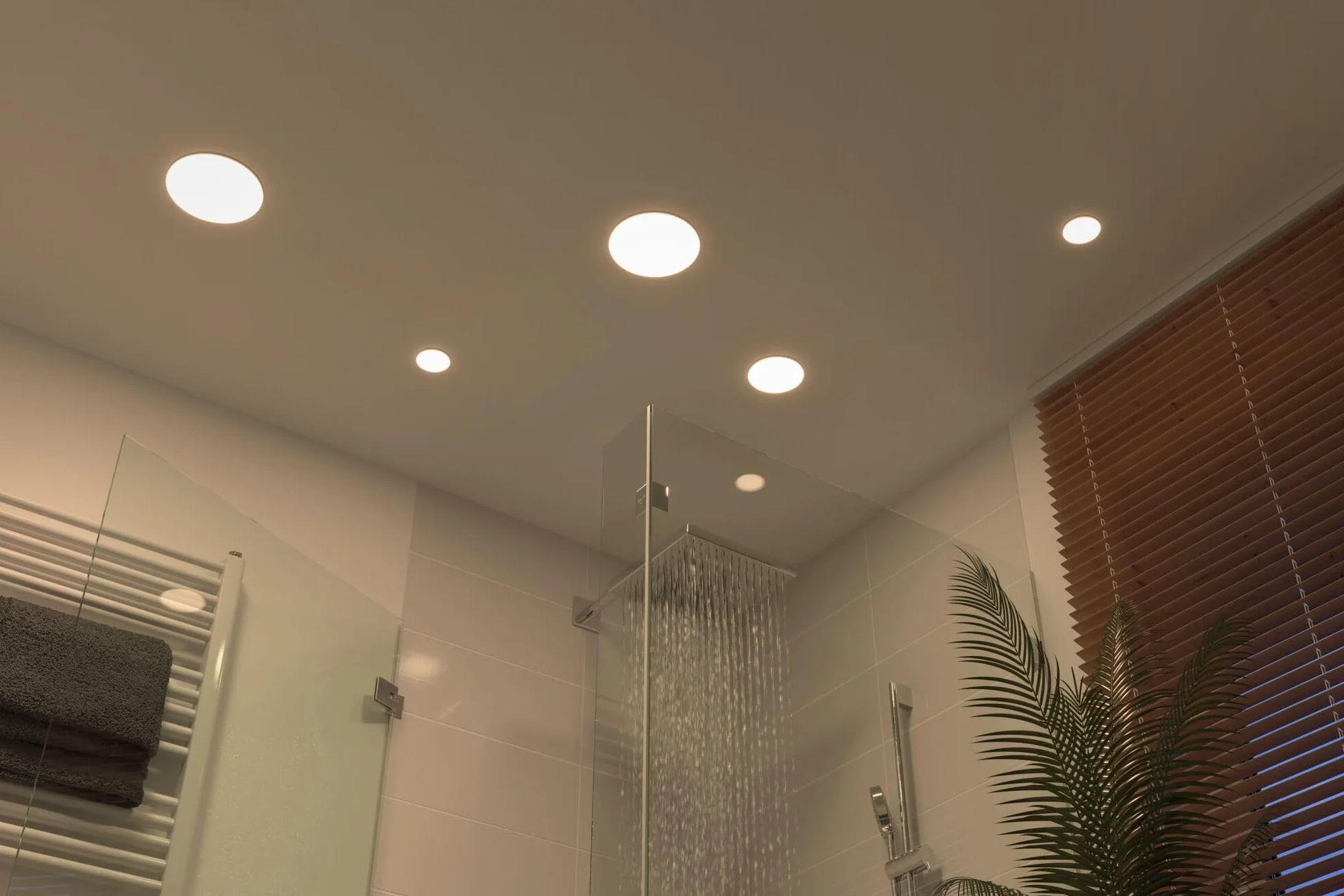 Paulmann Veluna VariFit panel LED oprawa do zabudowy IP44 neutralnie biały 75mm 4.5W satynowa tworzywo sztuczne 4000K