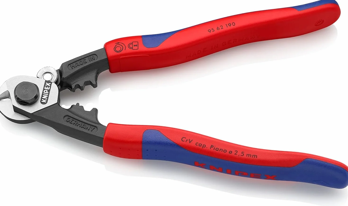 KNIPEX Nożyce do lin stalowych kute 190 mm 95 62 190