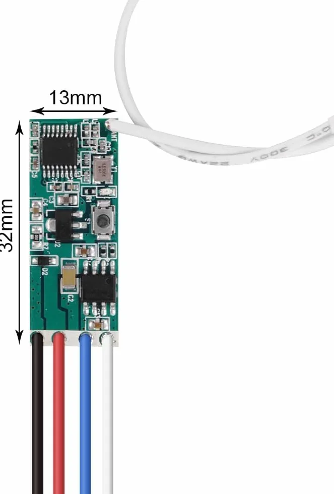 QIACHIP 3,7 V 5 V 12 V Moduł Bezprzewodowy kontroler silnika Przełącznik zdalnego sterowania 433 MHz RF Przekaźnik odbiornika z 2 nadajnikami
