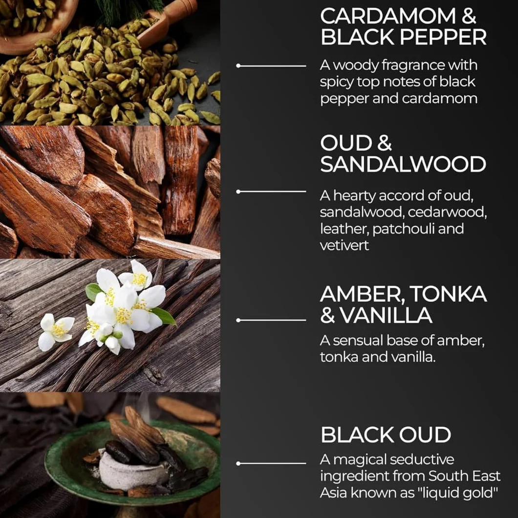 ZOUSZ Luksusowy balsam do brody w kolorze czarnym - wosk do pielęgnacji skóry i włosów, zapach drzewny, dla mężczyzn - olej z awokado, argan i makadamia - nawilżający, rozczesywający i
