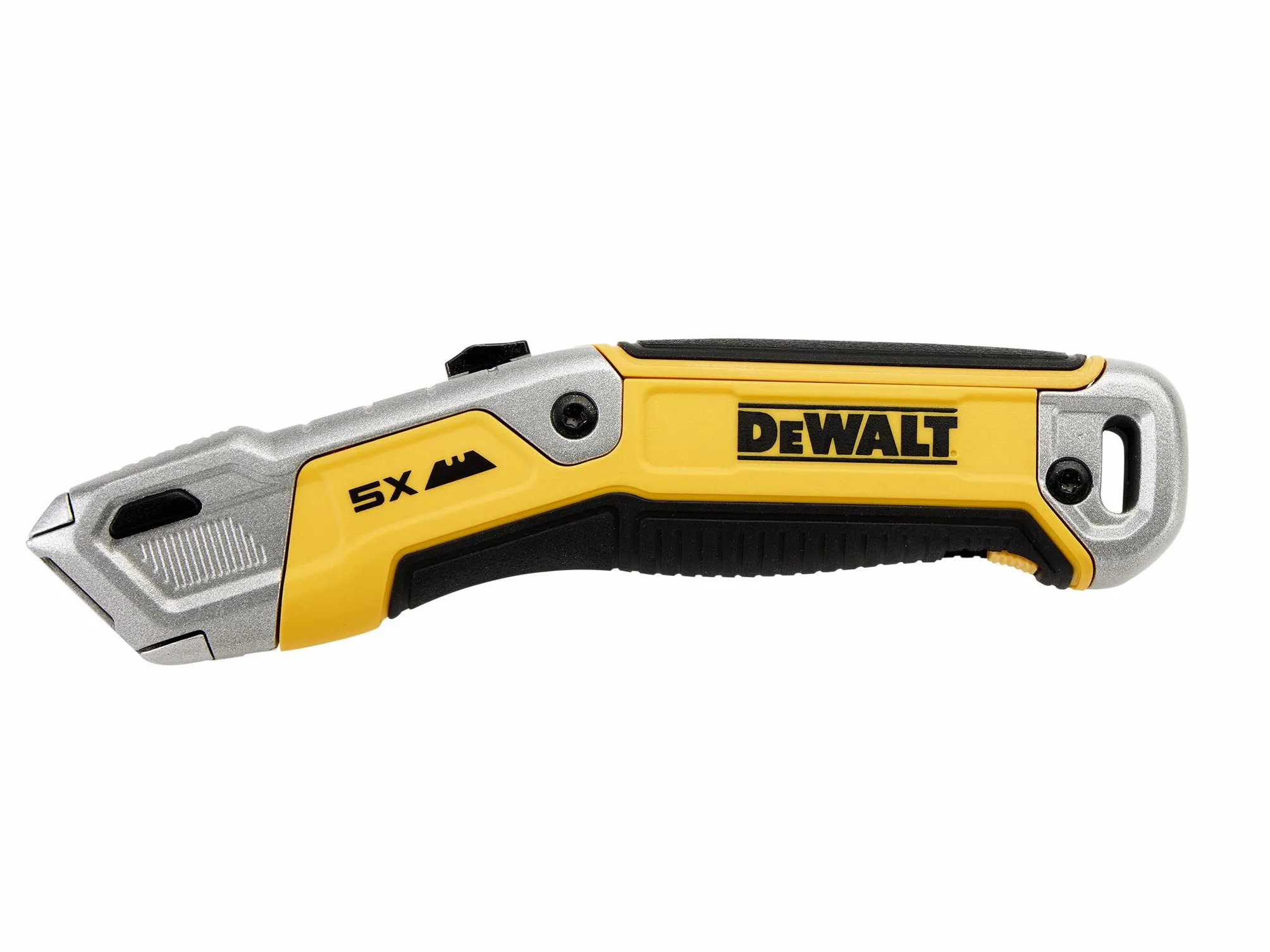 DeWALT Nóż użytkowy wysuwany, odlew ze stopu metalu, ergonomiczny uchwyt, wodoodporna komora na ostrza