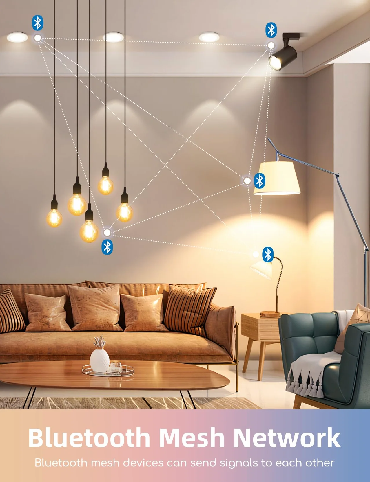 Aigostar inteligentna lampa LED Bluetooth Mesh A60 12W E27 1150lm RGB 2700K-6500K 2 sztuki