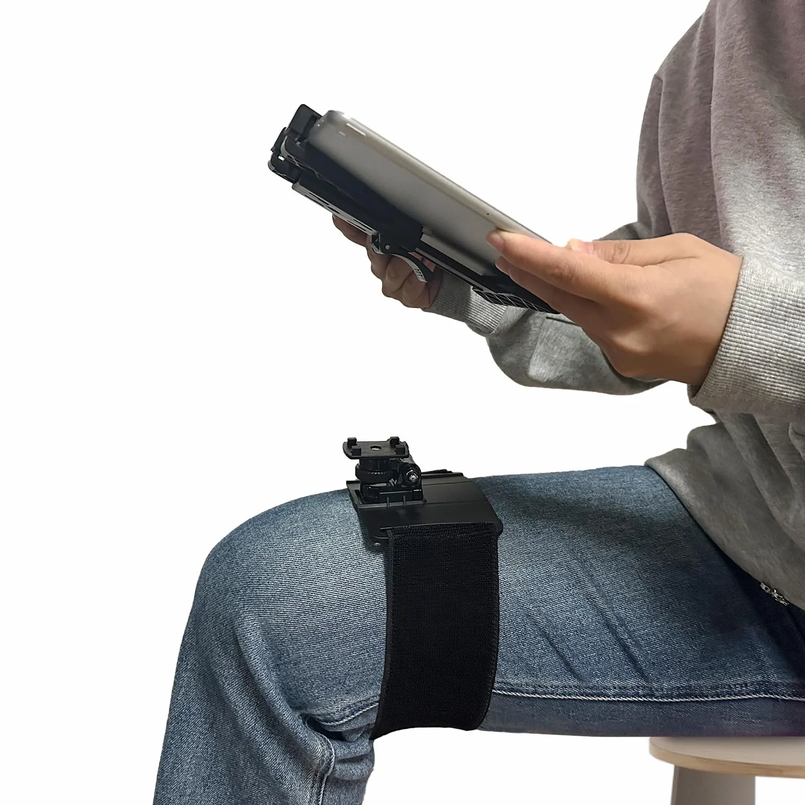 OHLPRO Nakolannik Pilota do iPadów i Tabletów 7"-11" Regulowany Kąt Pochylenia Szeroki Pasek Elastyczny