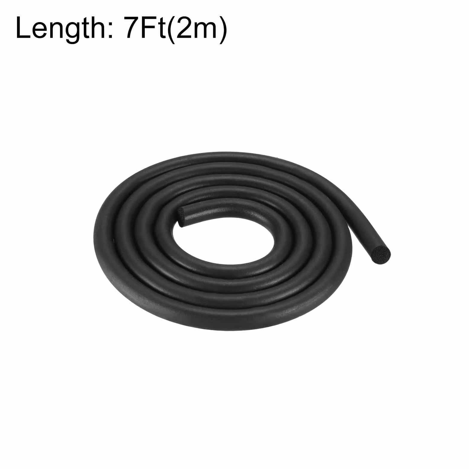 Uszczelka z pianki gumowej EPDM 7 mm x 2 m, okrągła guma do uszczelnienia