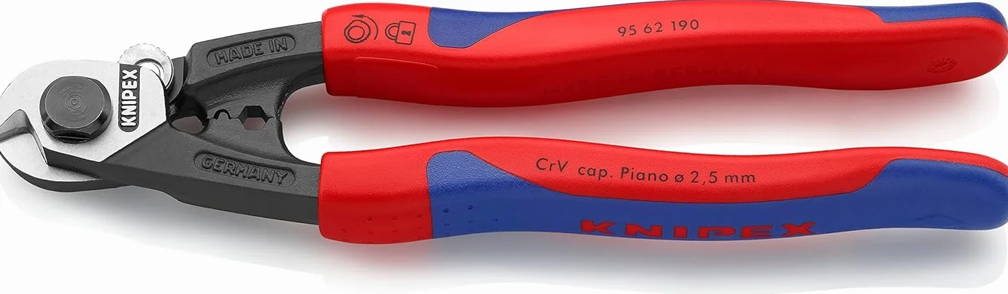 KNIPEX Nożyce do lin stalowych kute 190 mm 95 62 190