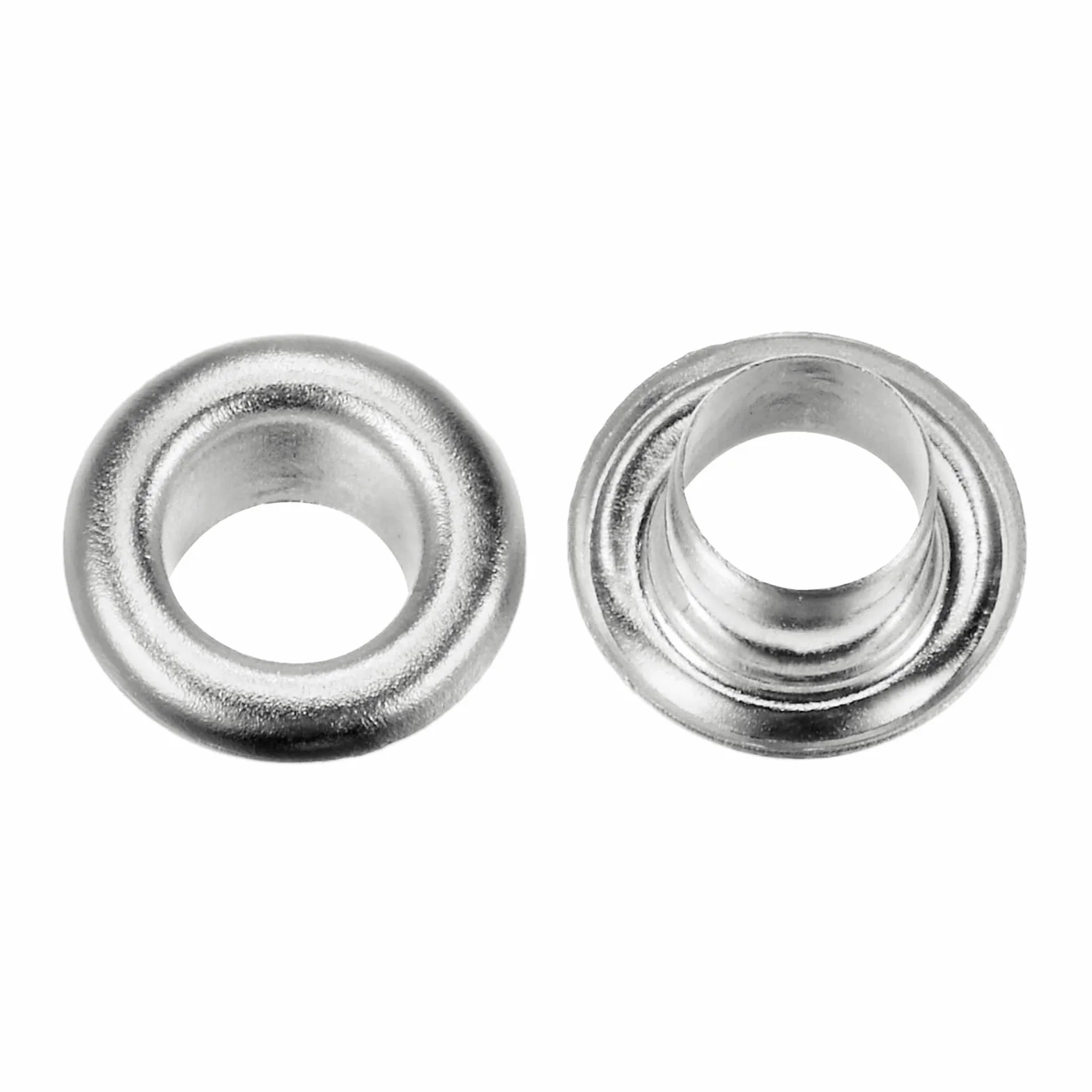 Zestaw 300 oczek metalowych 4,5 mm 3/16" otwór do butów ubrań pasków DIY srebrny