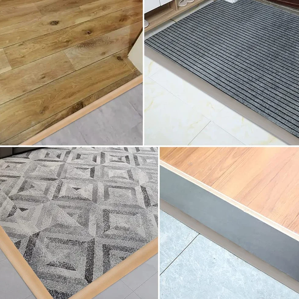 Taśma progowa 200 cm x 5 cm Samoprzylepne winylowe deski podłogowe kolor klonu