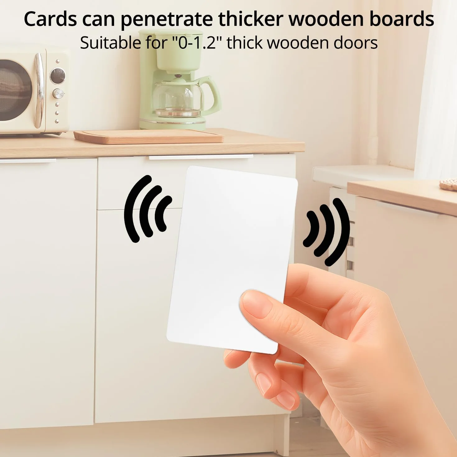 QWORK Inteligentny zamek do szuflady RFID ukryte zamki do szafki