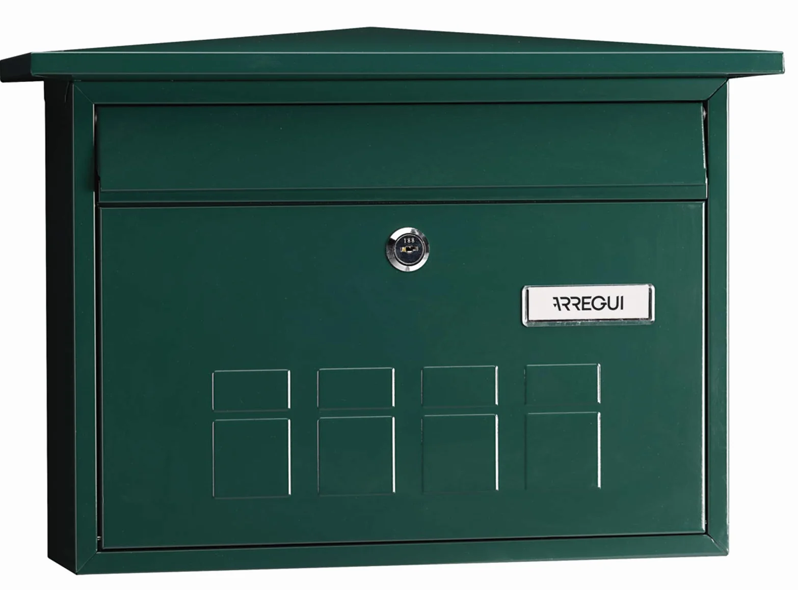 ARREGUI Deco E5703 skrzynka na listy ze stali ocynkowanej, rozmiar M (DIN A4), pozioma, zewnętrzna