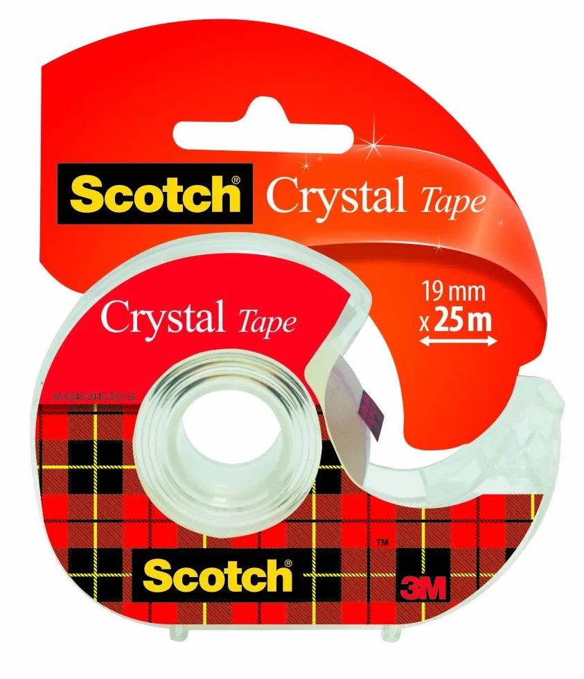 Scotch Kryształowa taśma klejąca 19 mm x 25 m 1 rolka na odwijarce ręcznej