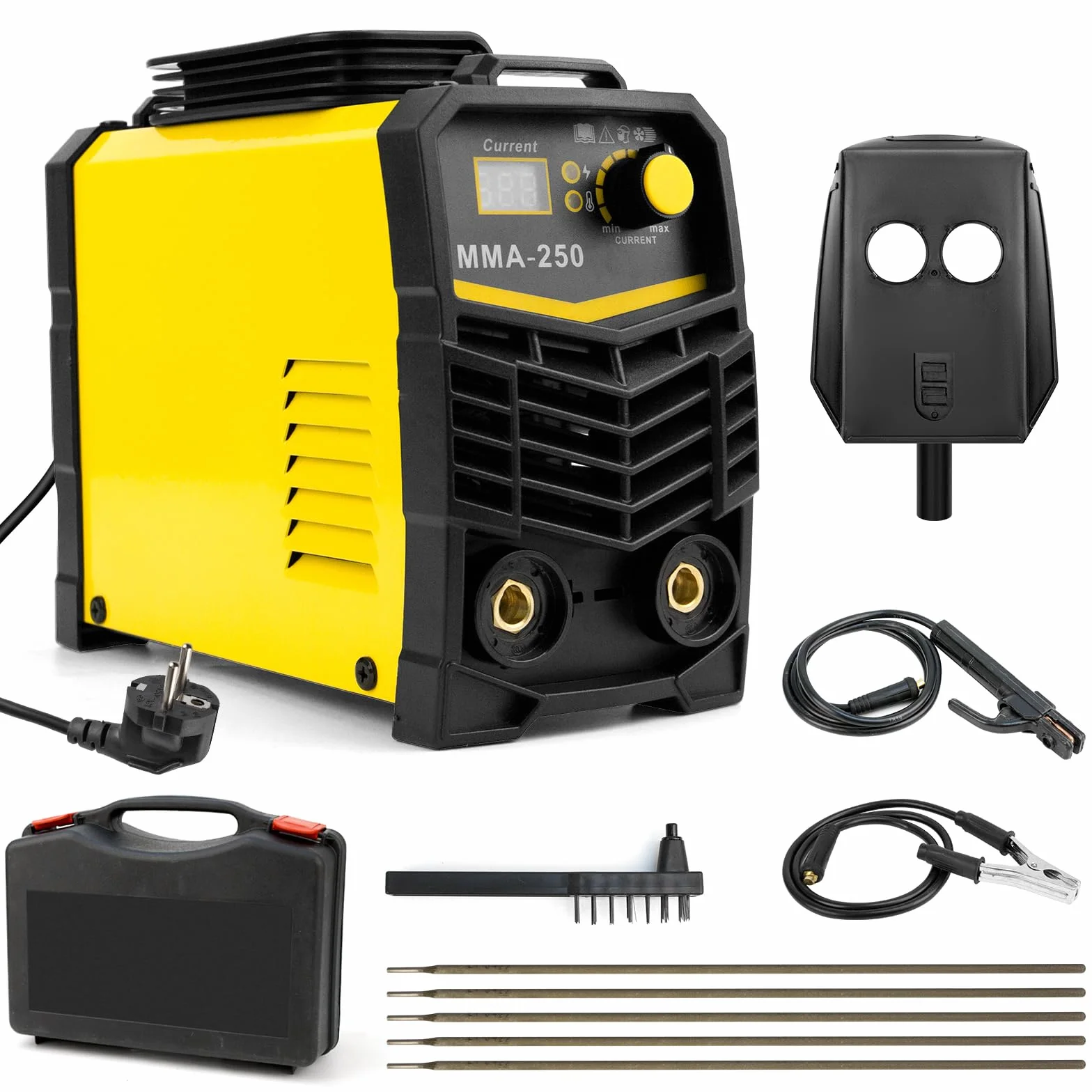 Spawarka elektrodowa MMA 250A 220V IGBT DC z wyświetlaczem LED