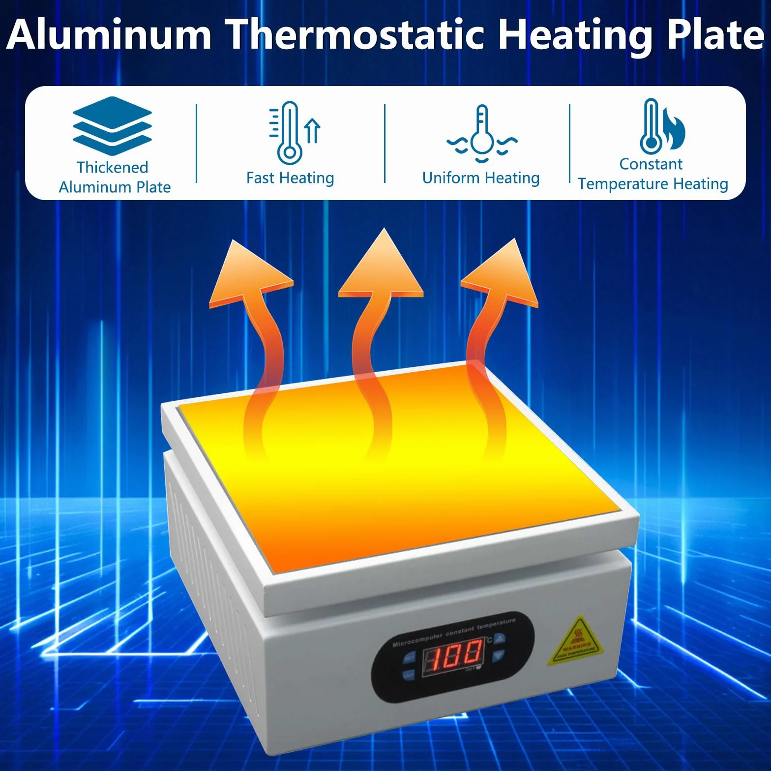 Stacja lutownicza 500 W cyfrowa LCD 0-400℃ płyta grzewcza Rework Heater Lab